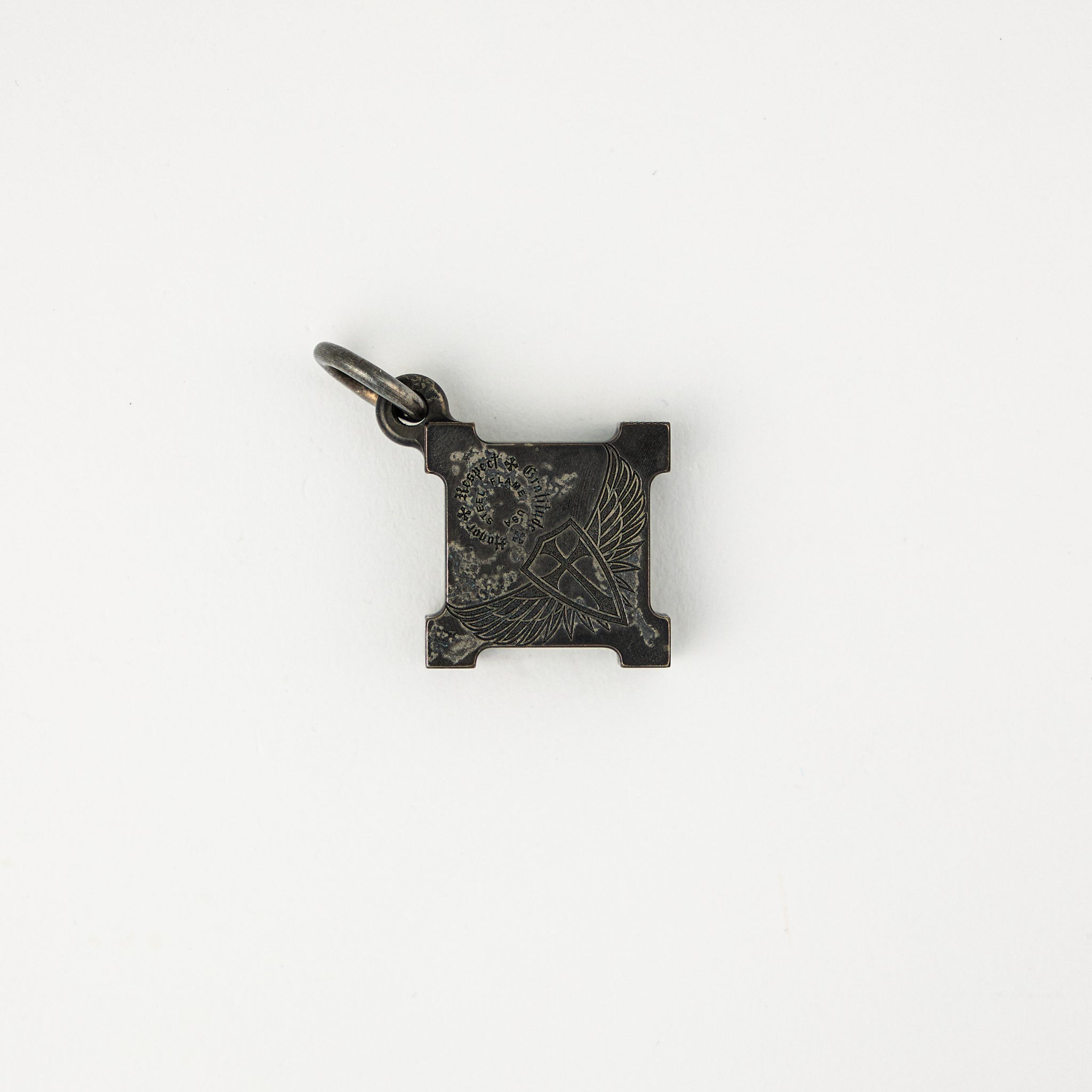 Killbox Pendant W/ Seed Bead Chain - Niobium