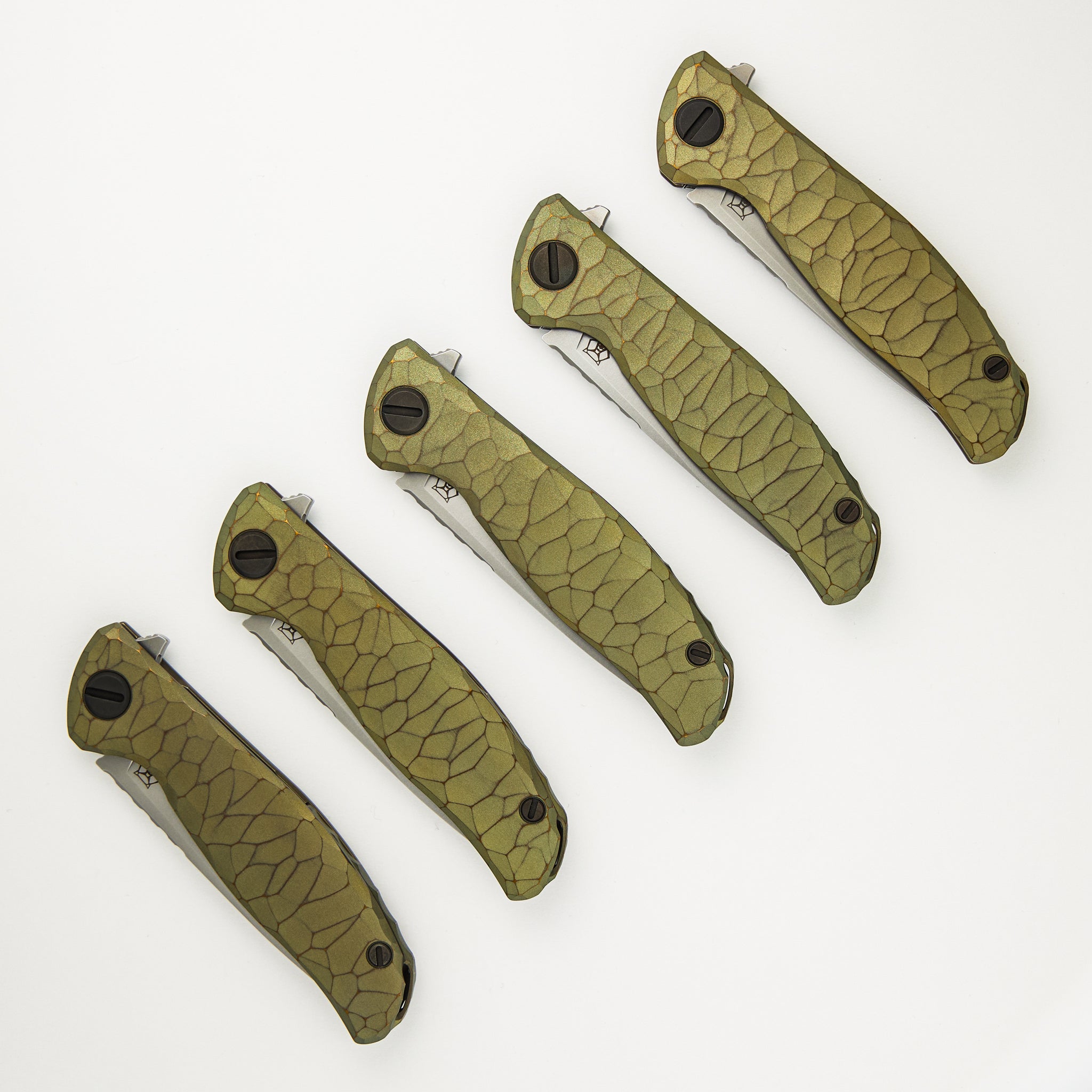 Shirogorov Knives / Rip Knives F95 “Green Machine” – M390 Blade – MRBS - Completed