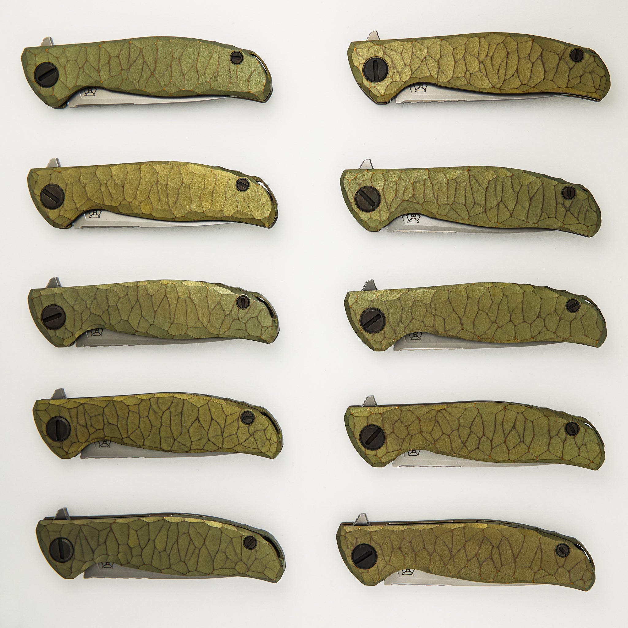 Shirogorov Knives / Rip Knives F95 “Green Machine” – M390 Blade – MRBS - Completed