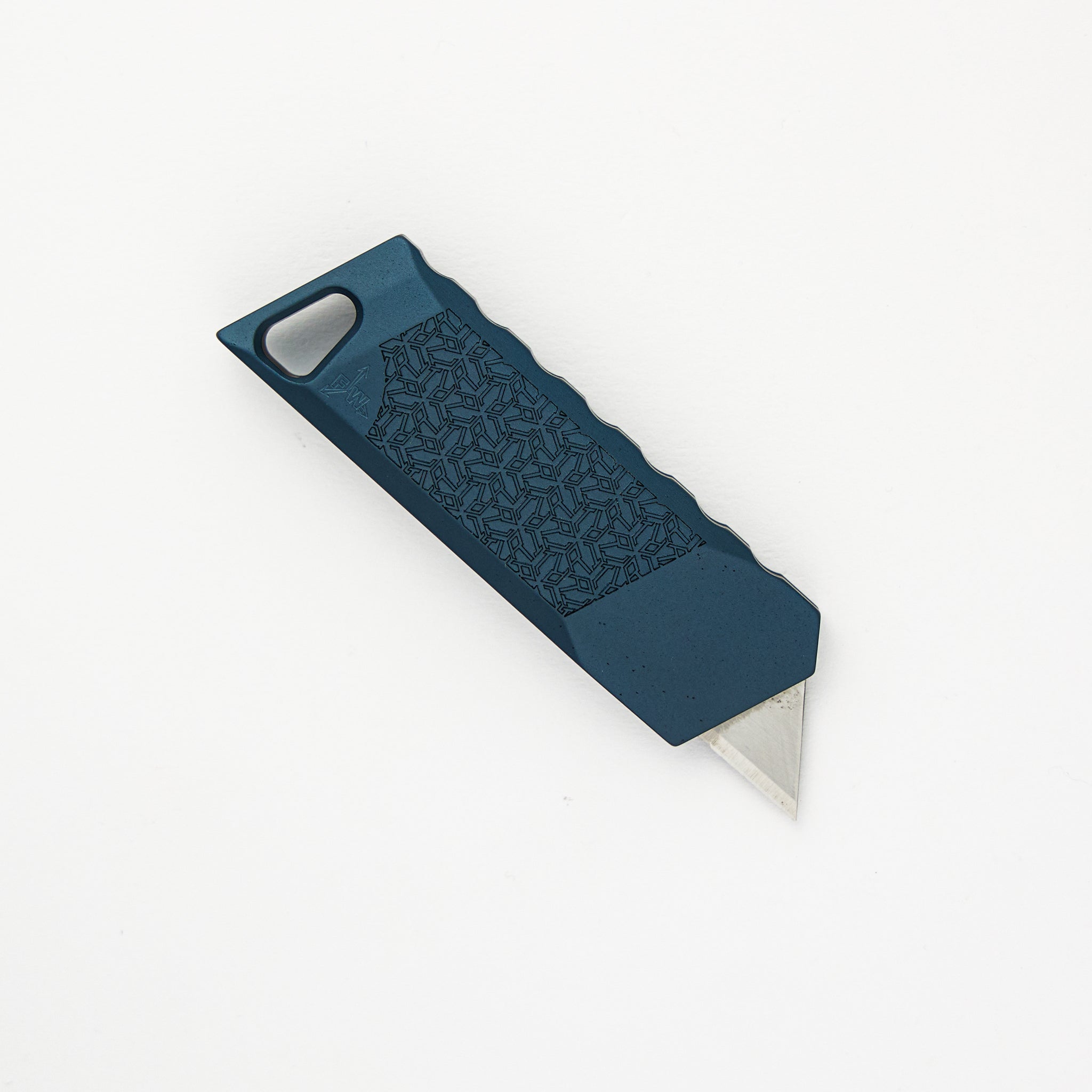 FocusWorks EDC Bob The Boxcutter – R1P – Aluminum – GunMetal Blue