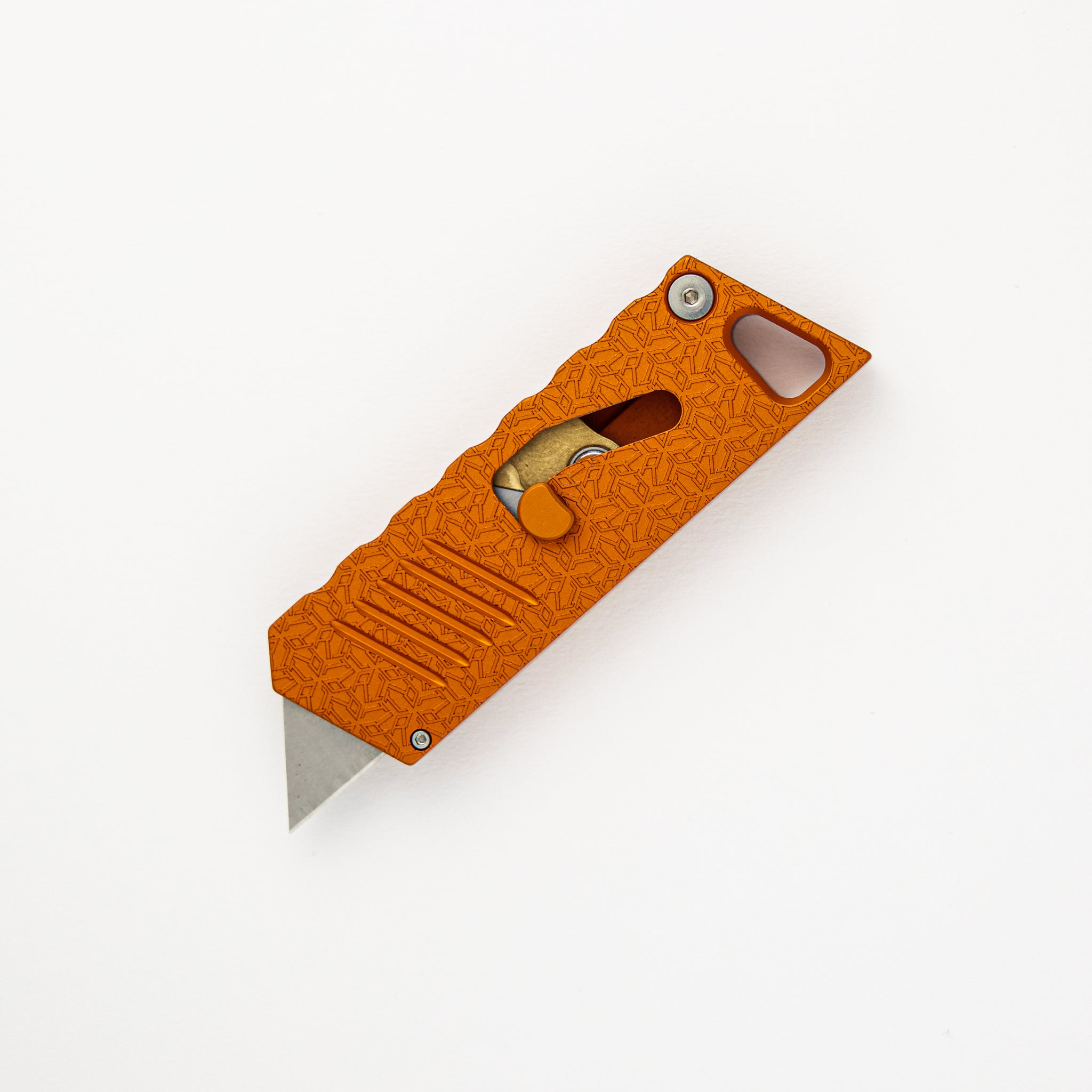 FocusWorks EDC Bob The Boxcutter – R1P – Aluminum – Orange