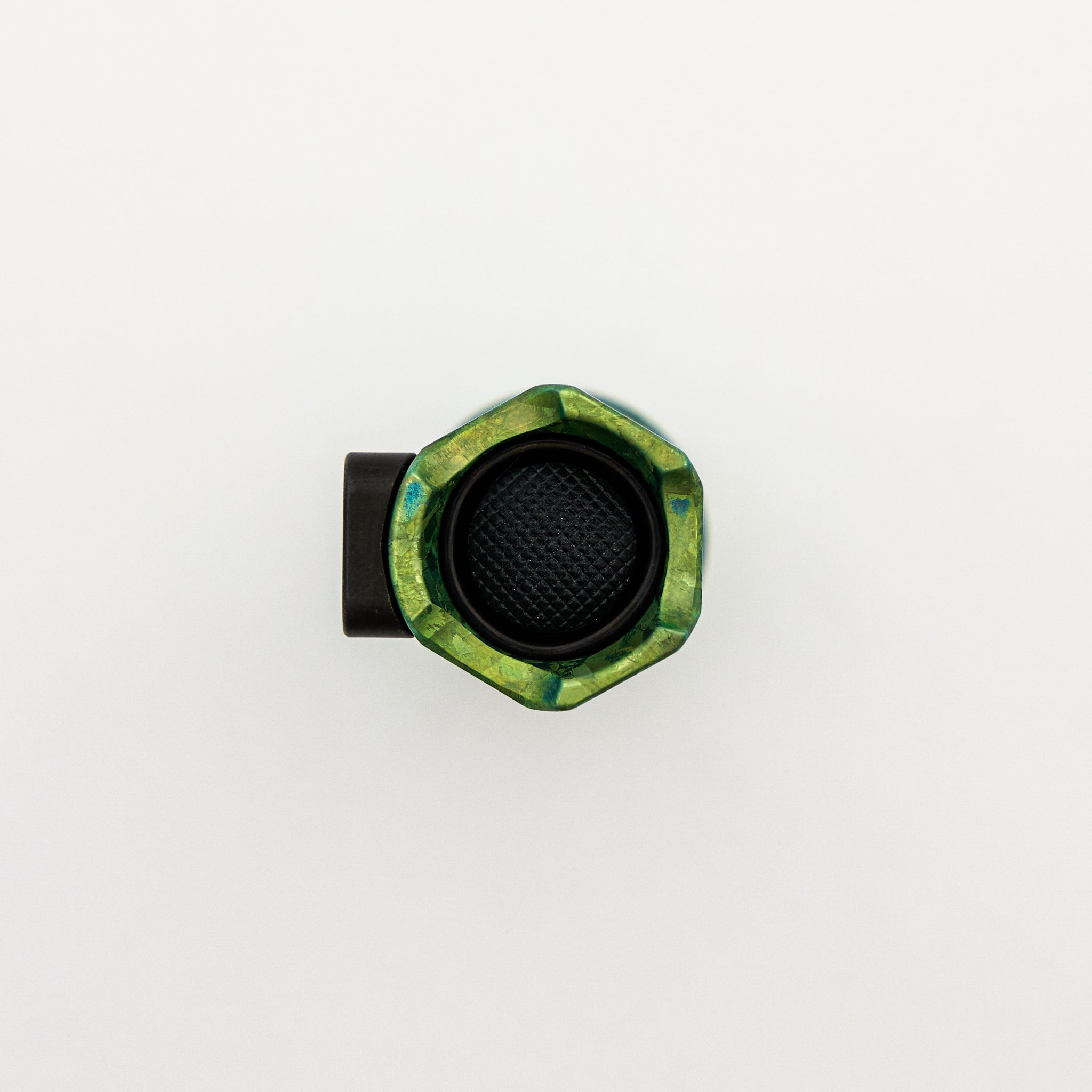 Cptn Axel FTD Flashlight - Celtic Green CrystalTi W/ Black Ti Ano Clip