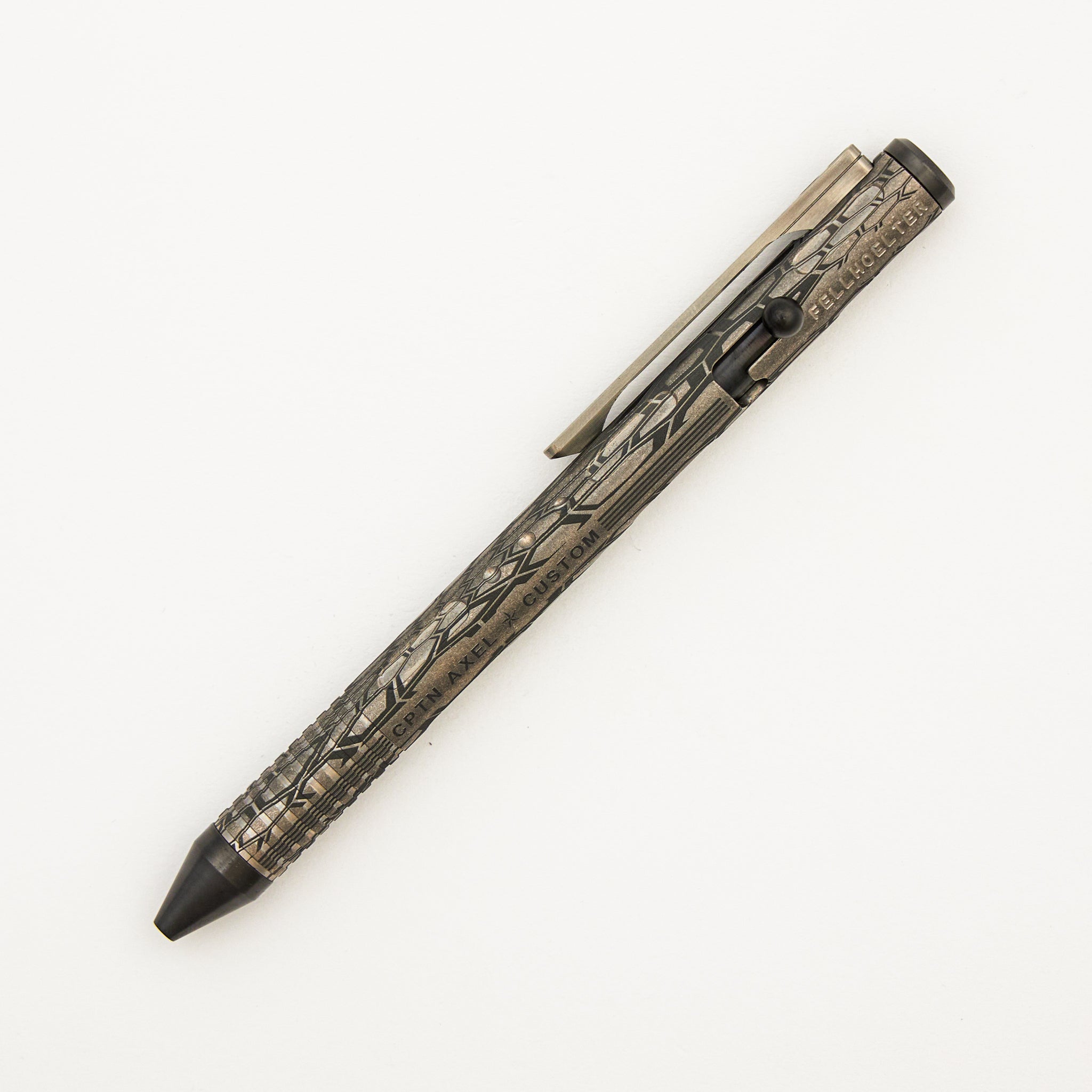 Cptn Axel Full Size TiBolt Pen - Titanium Kryptex - Zirconium Accents