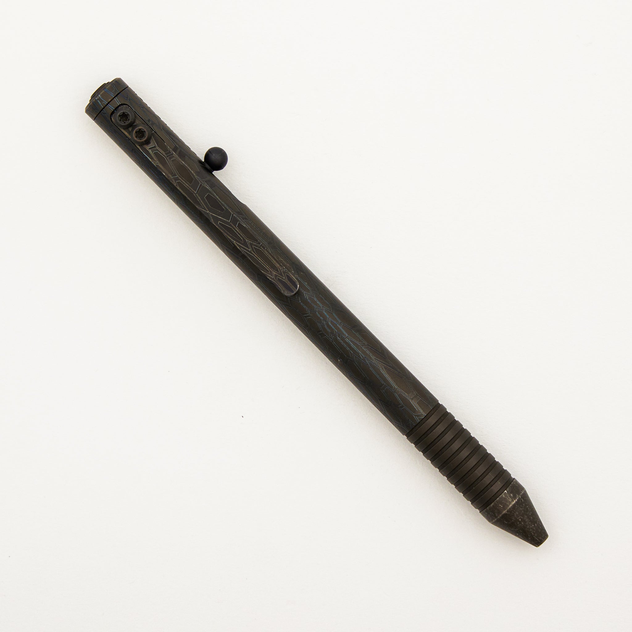 Cptn Axel Full Size TiBolt Pen - Titanium Ghost Kryptex - Cptn's Cap Zirc