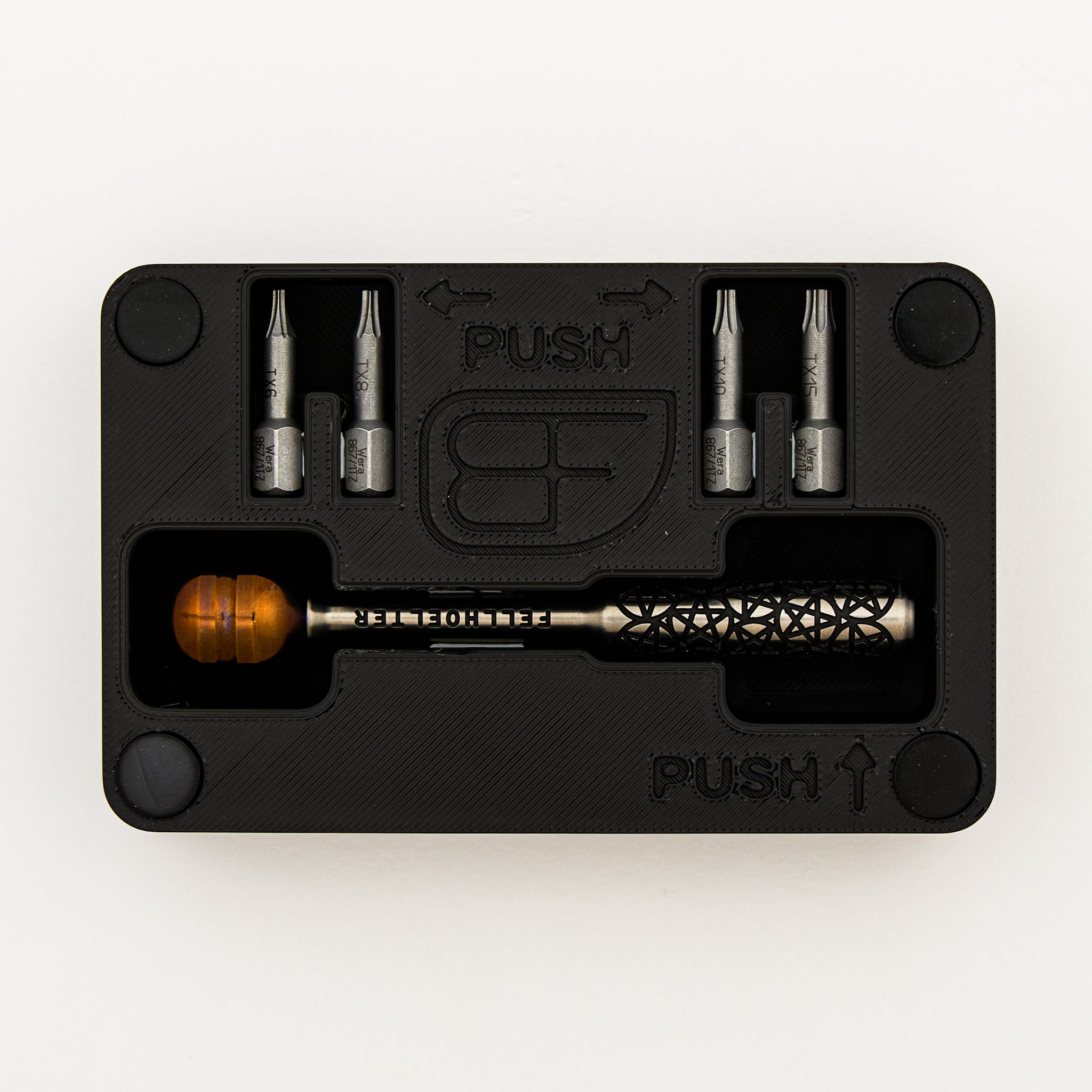 Cptn Axel Screw It - Bit Driver Set - Tuxedo Titanium Pentagram - Hafnium Ball