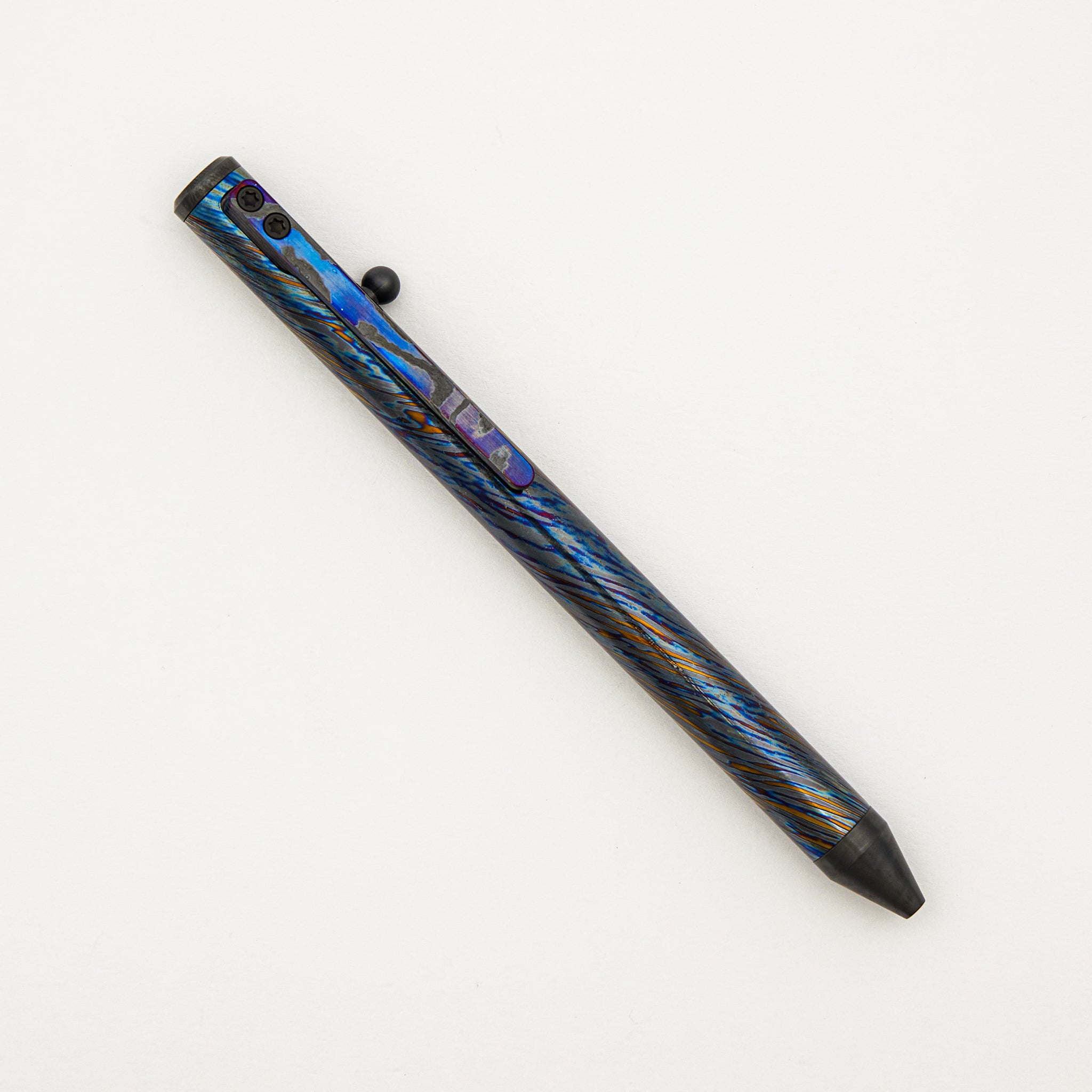 Cptn Axel Full Size TiBolt Pen - ZircDam/ZircuTi Clip/Zirconium Accent