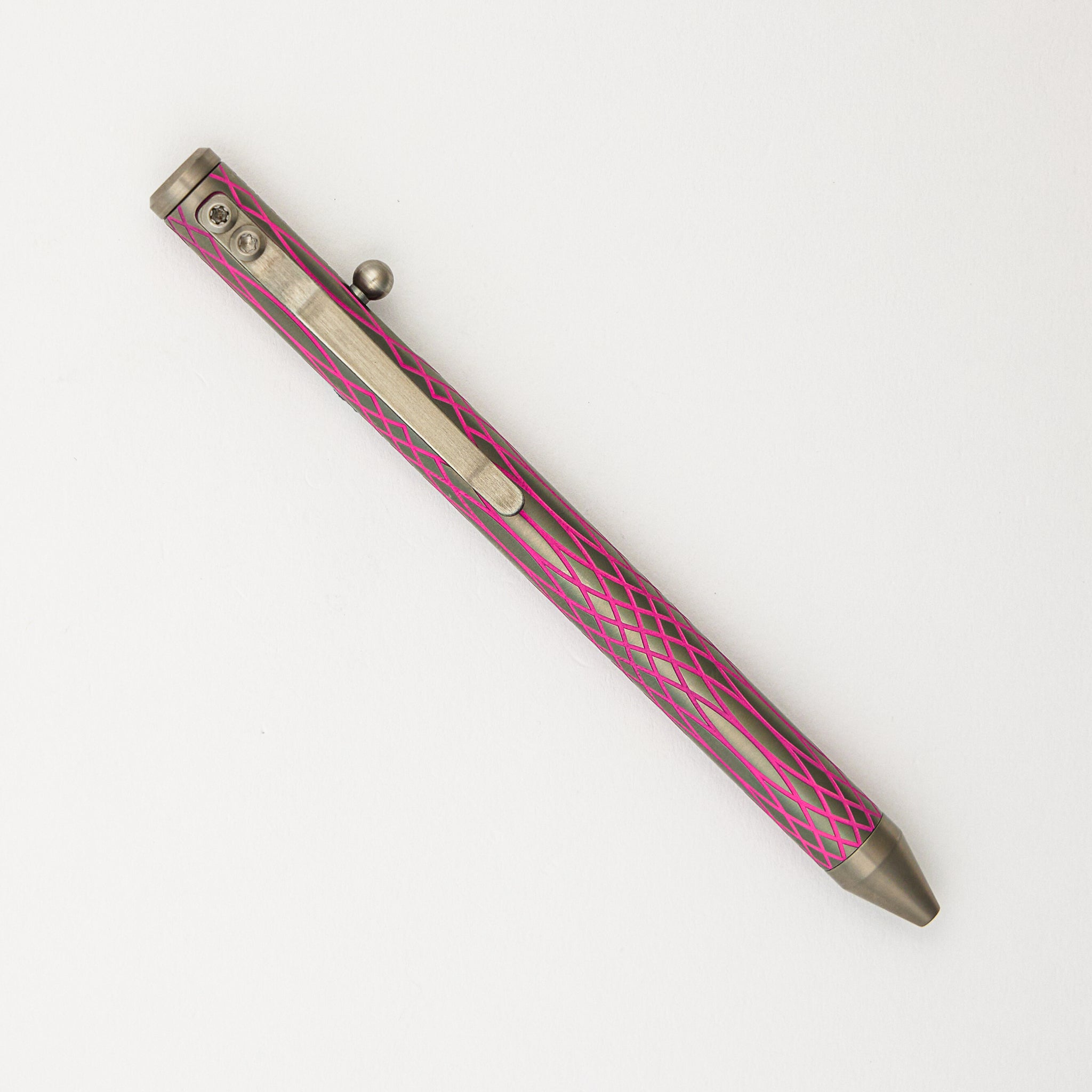Cptn Axel Full Size TiBolt Pen - Triple Sine Wave Pink
