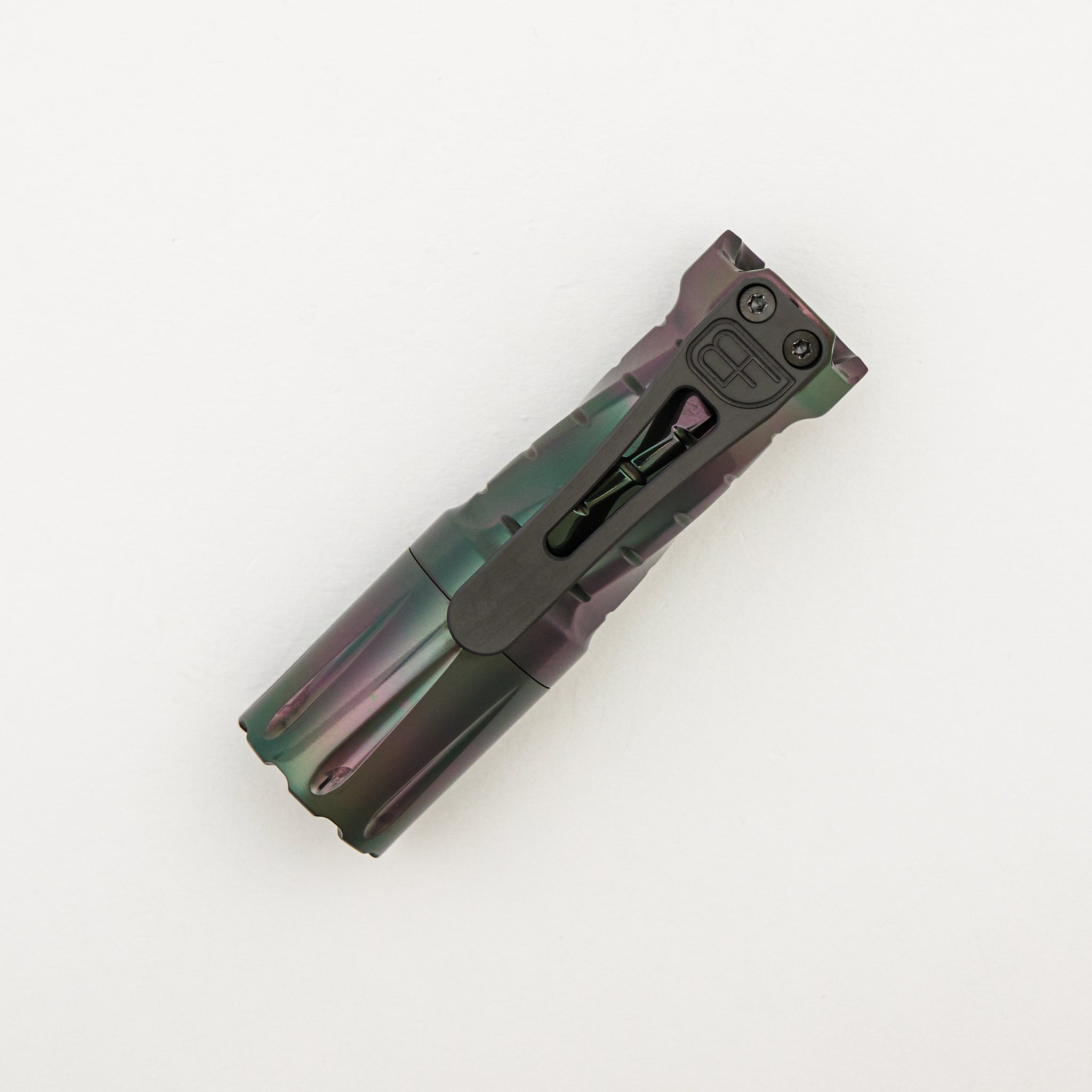 Cptn Axel FTD Custom Flashlight - Oilslick Zirconium