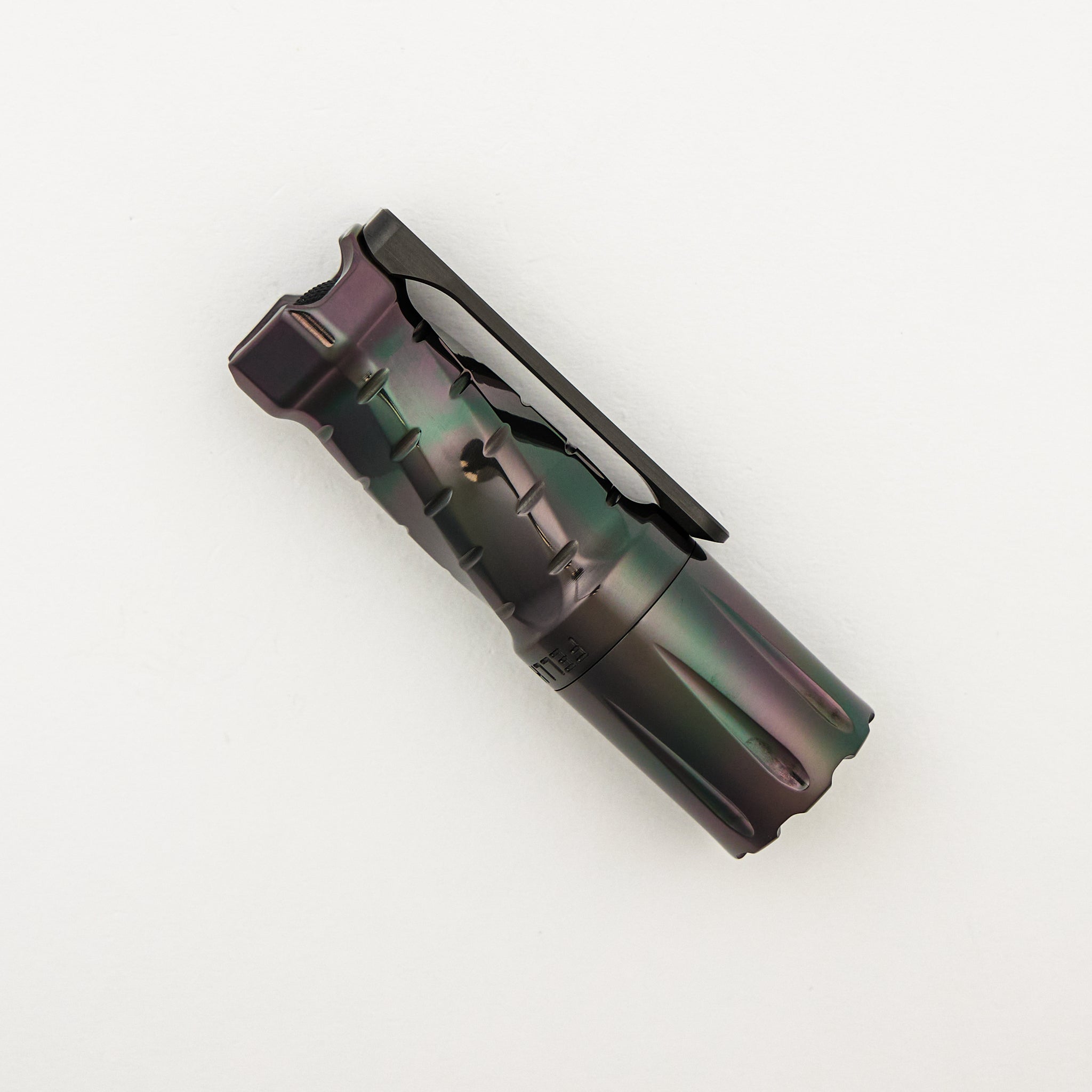 Cptn Axel FTD Custom Flashlight - Oilslick Zirconium