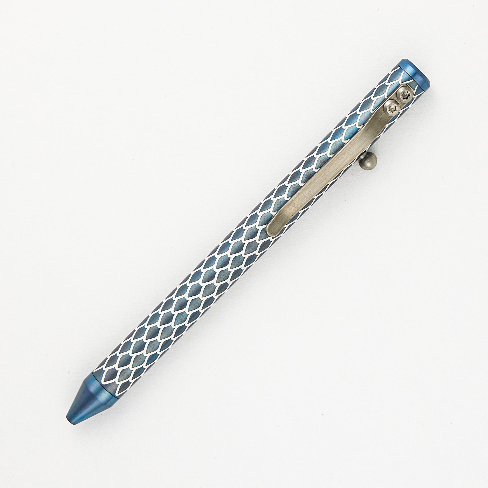 Cptn Axel Full Size TiBolt Pen - Ice Dragon Titanium
