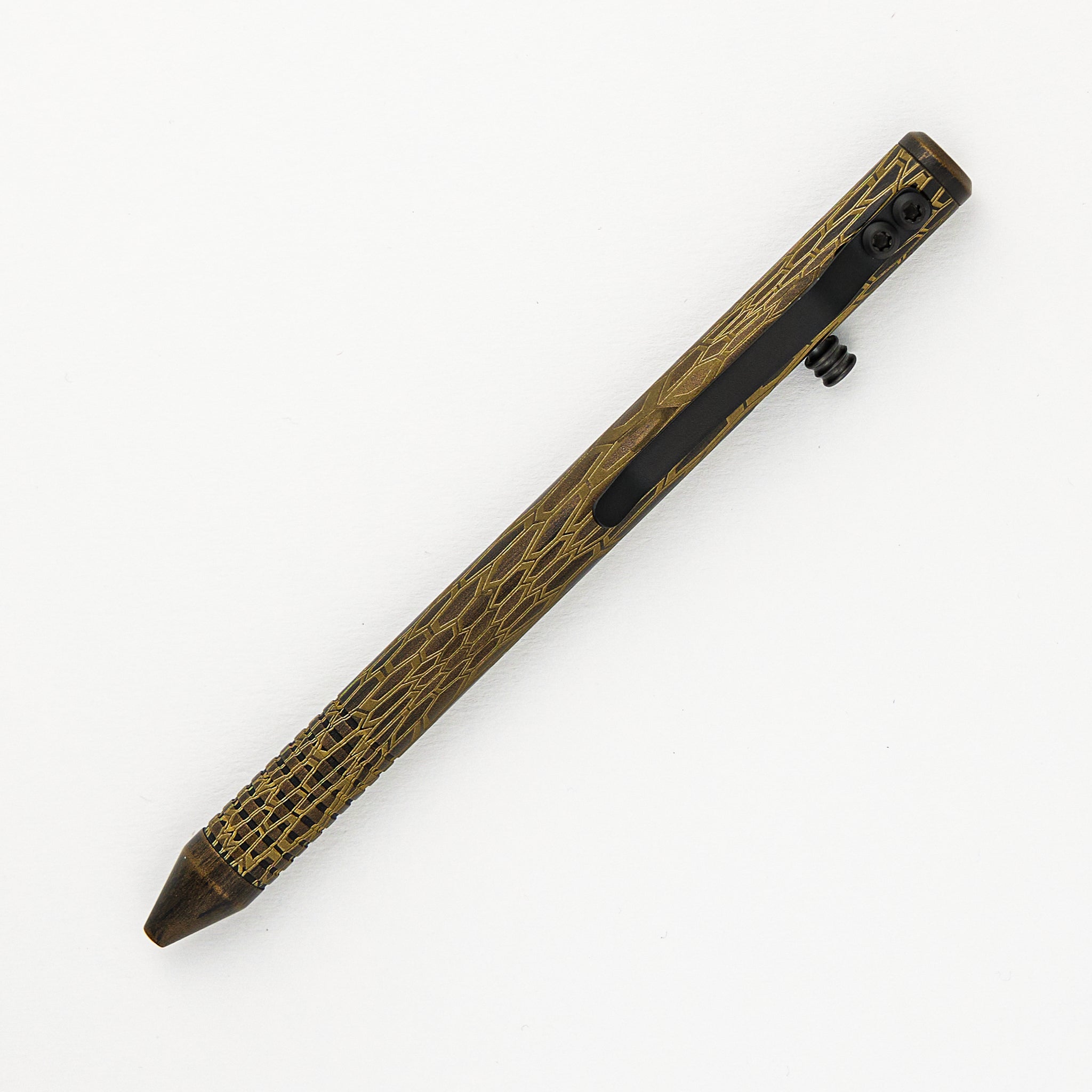 Cptn Axel Full Size TiBolt Pen - Kryptex Brass