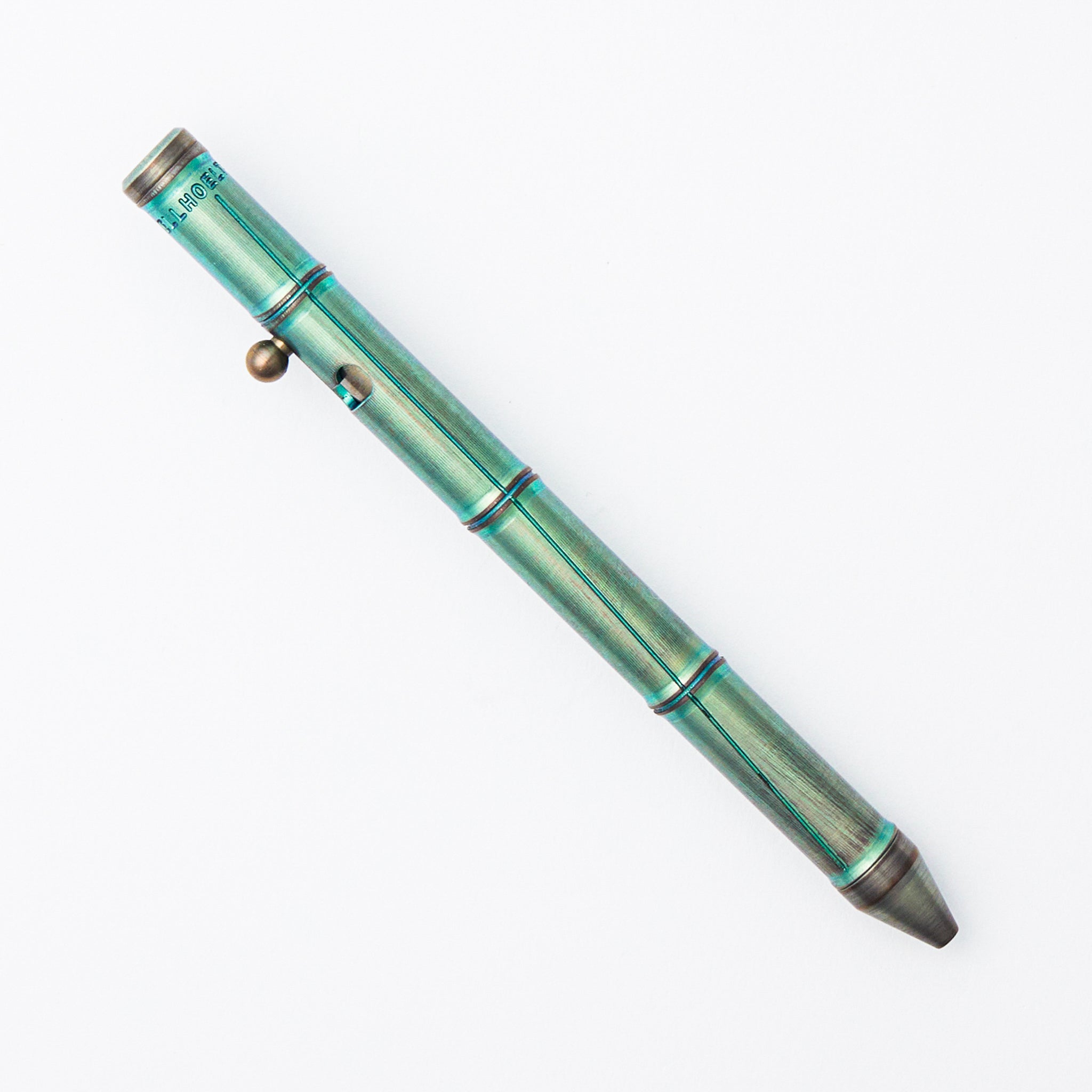 Cptn Axel Full Size TiBolt Pen - Green Bamboo Titanium