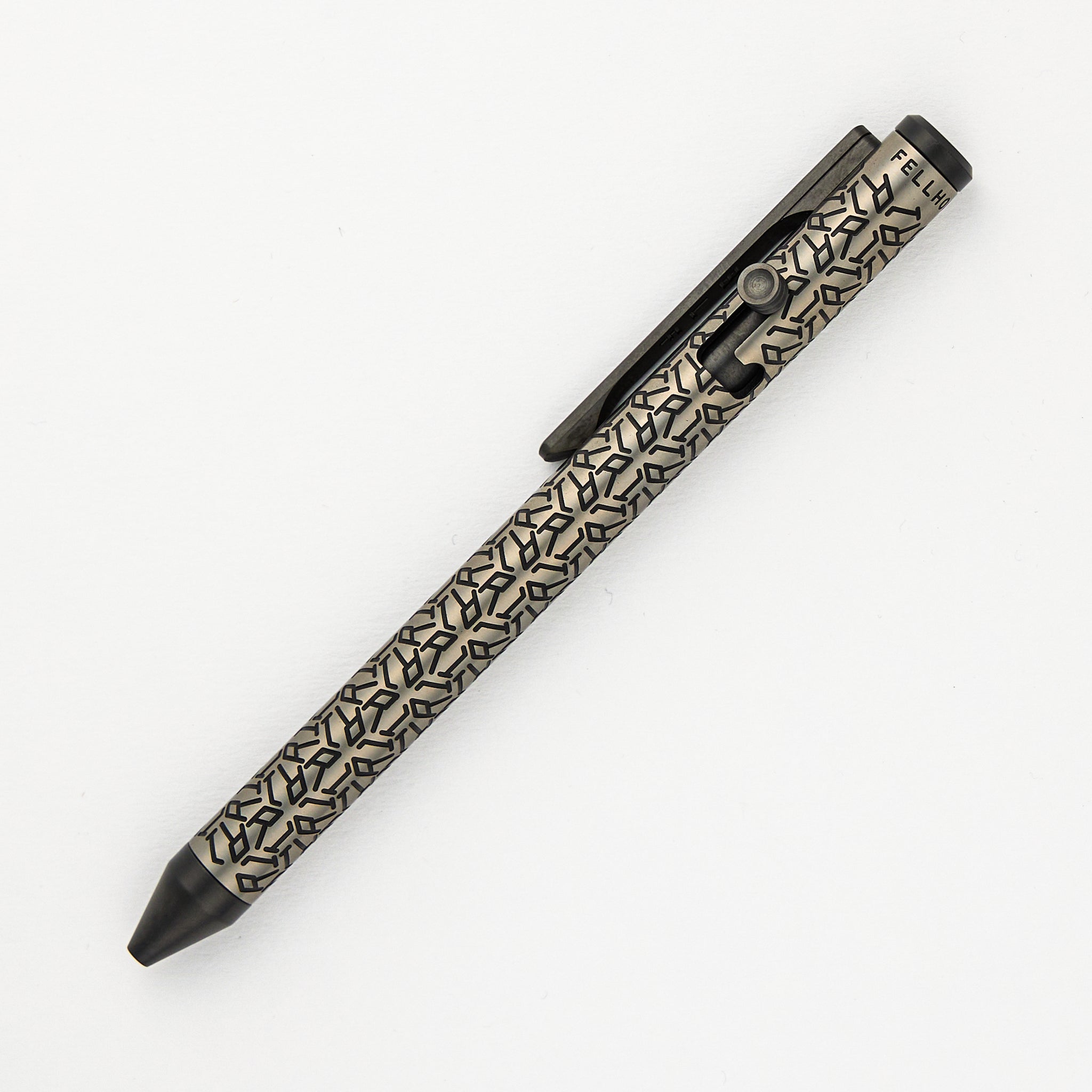 Cptn Axel Full Size TiBolt Pen – Titanium/Zirconium “Tuxedo” R1P