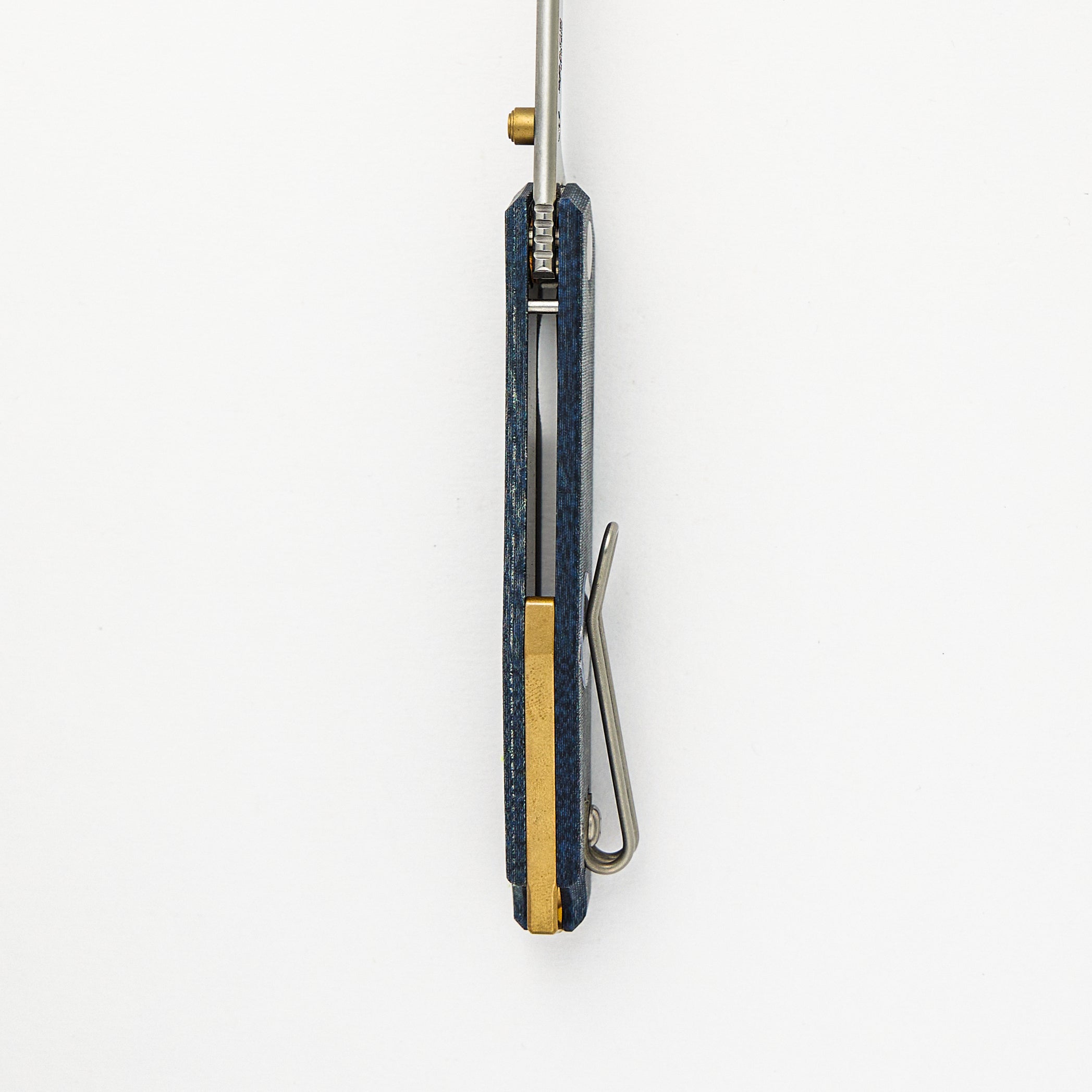 Clyde - Denim Micarta - Brass