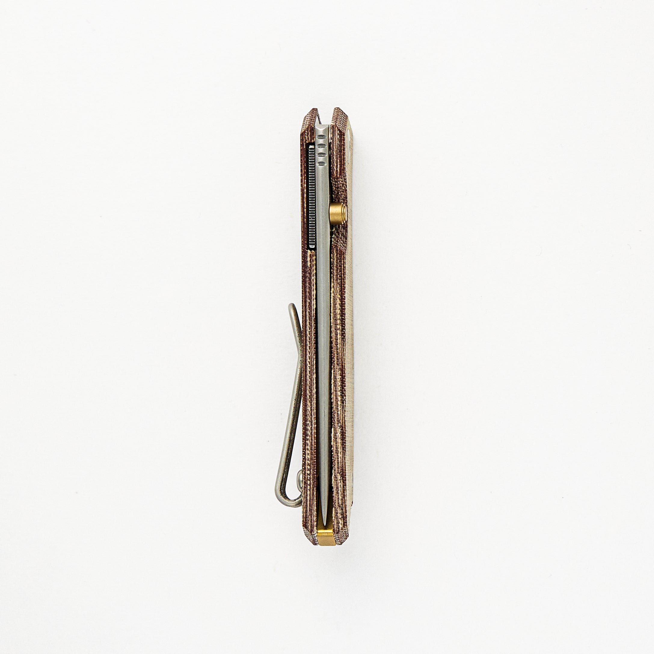 Clyde - Natural Micarta - Brass