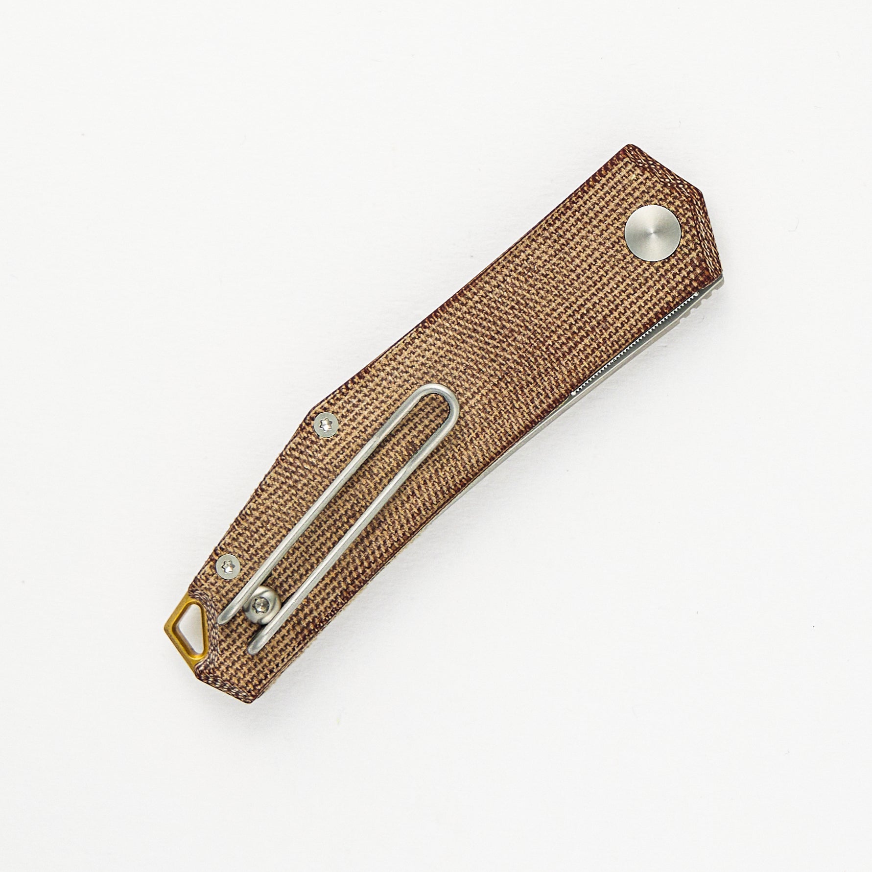 Clyde - Natural Micarta - Brass