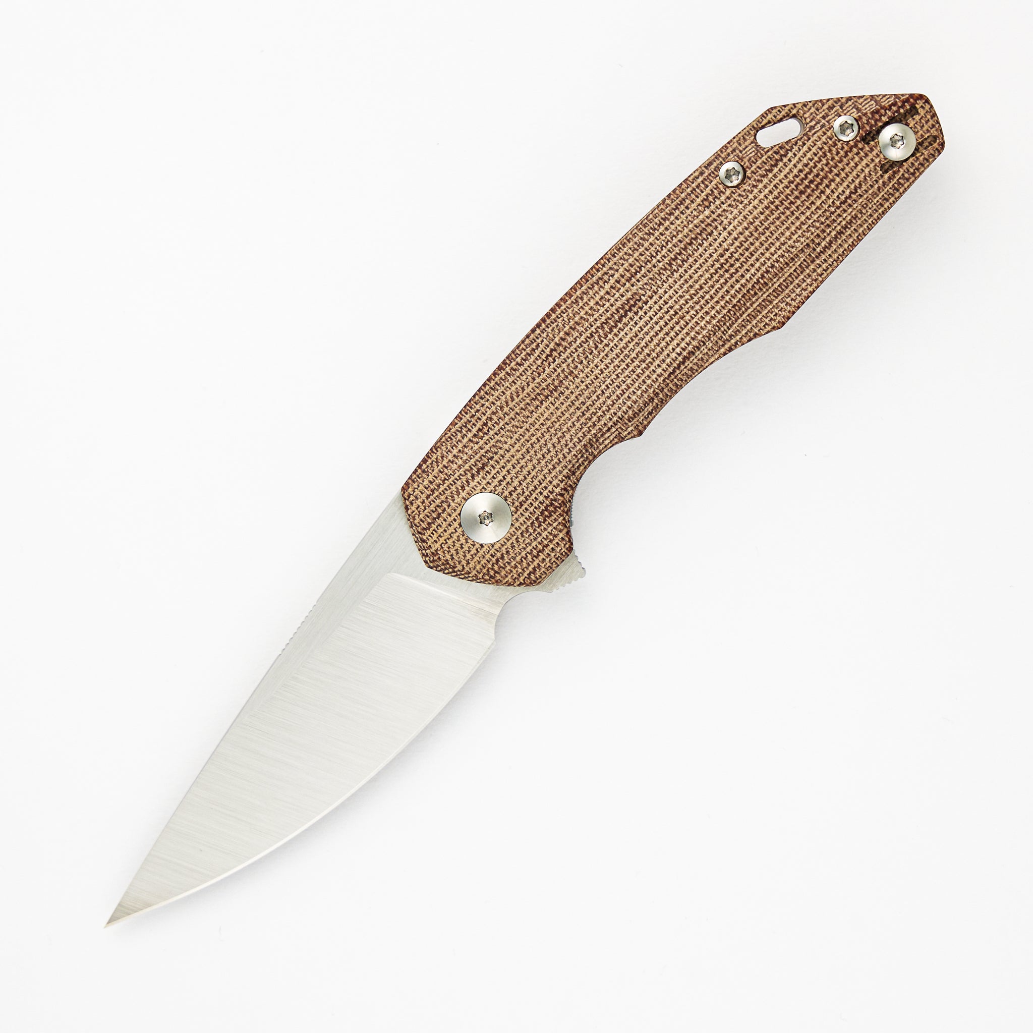 GiantMouse Corta - Natural Canvas Micarta