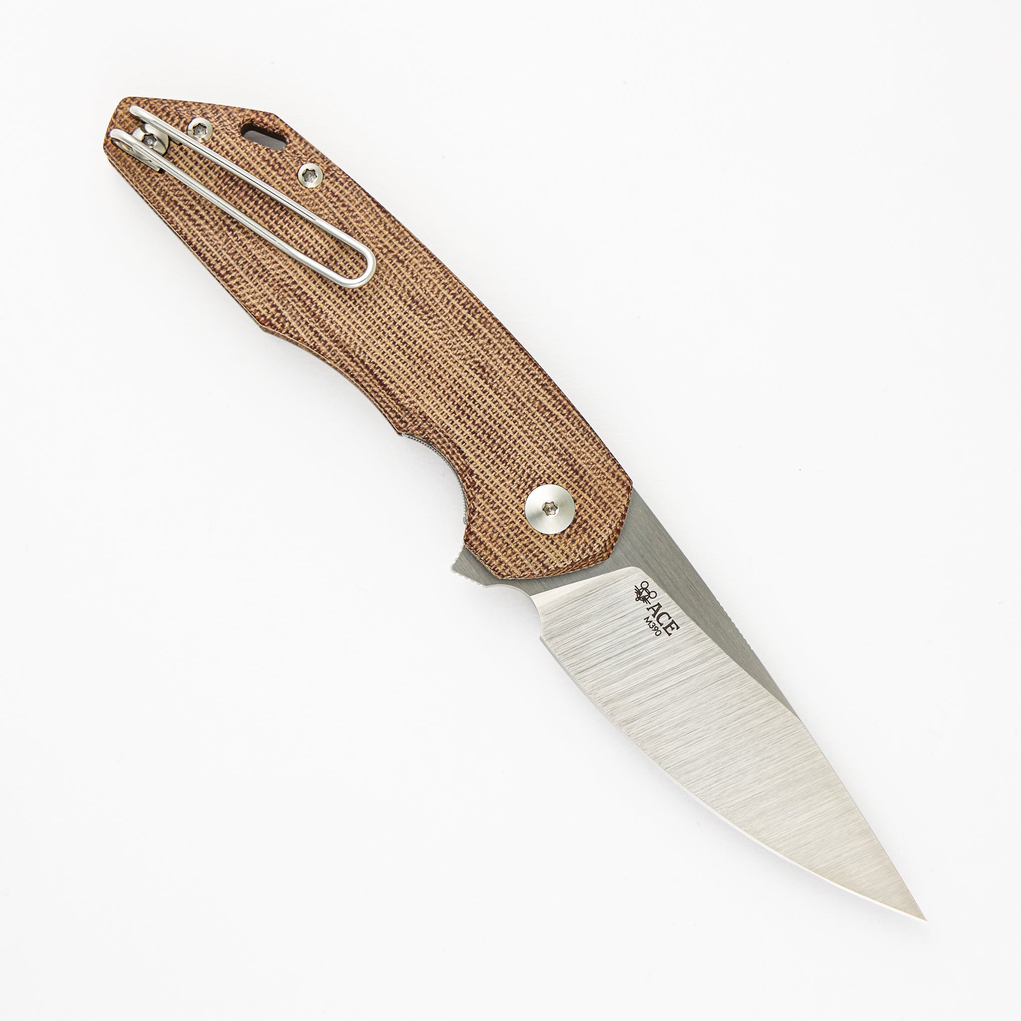 GiantMouse Corta - Natural Canvas Micarta