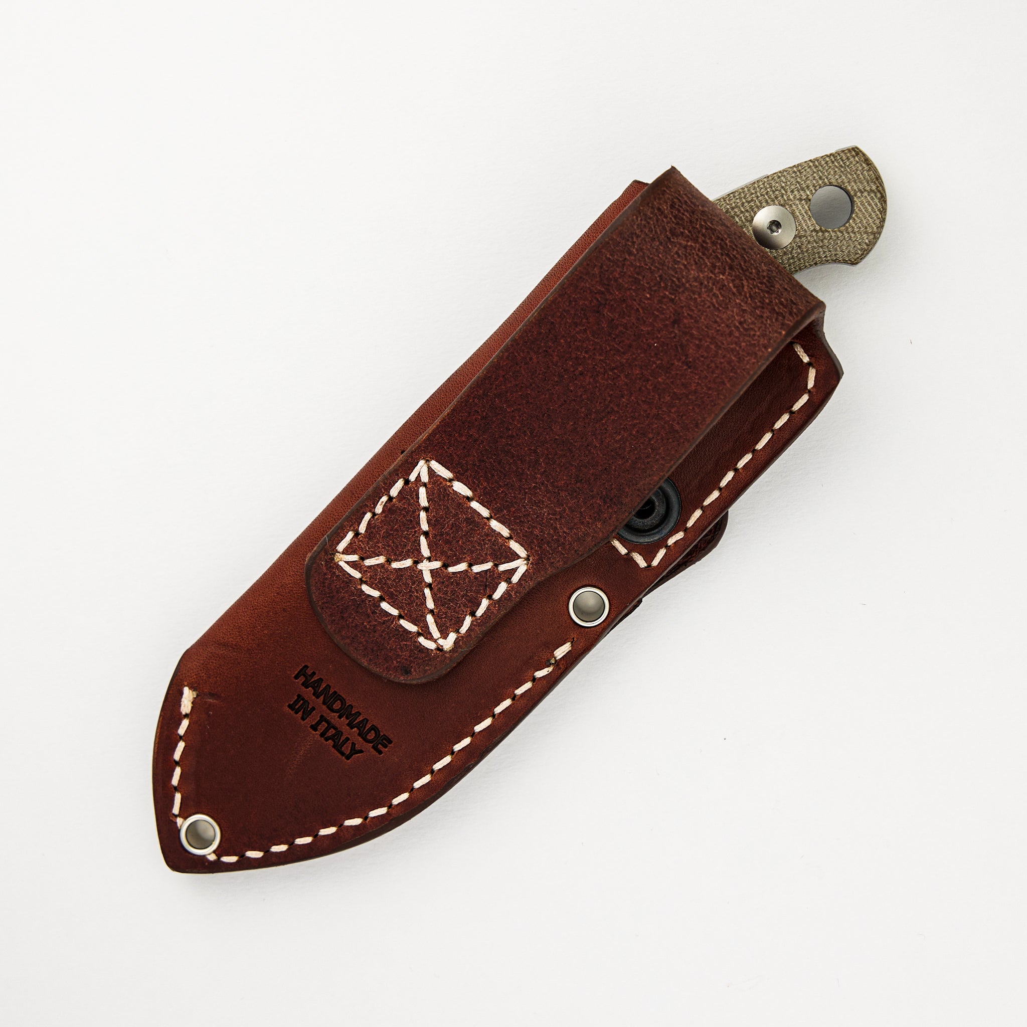 GMF1-XL - Fixed Blade - GREEN CANVAS MICARTA