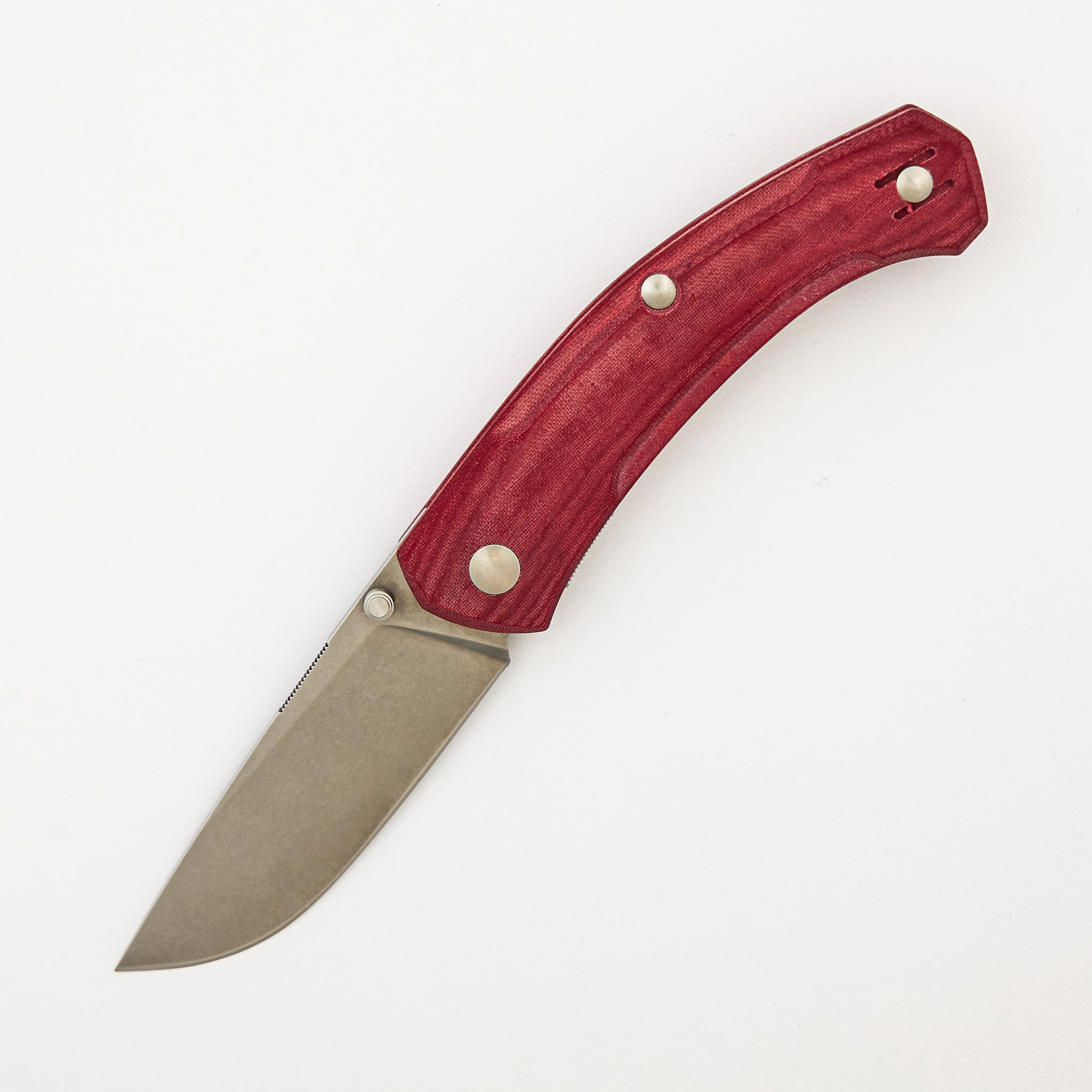IONA V2 - Red Linen Micarta