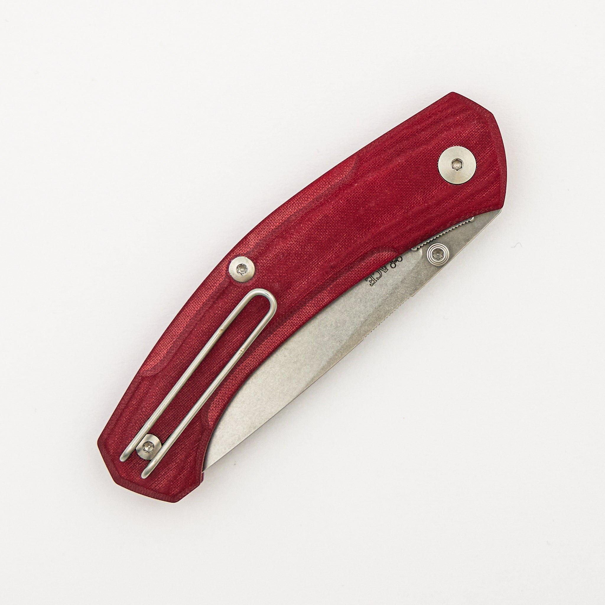 IONA V2 - Red Linen Micarta