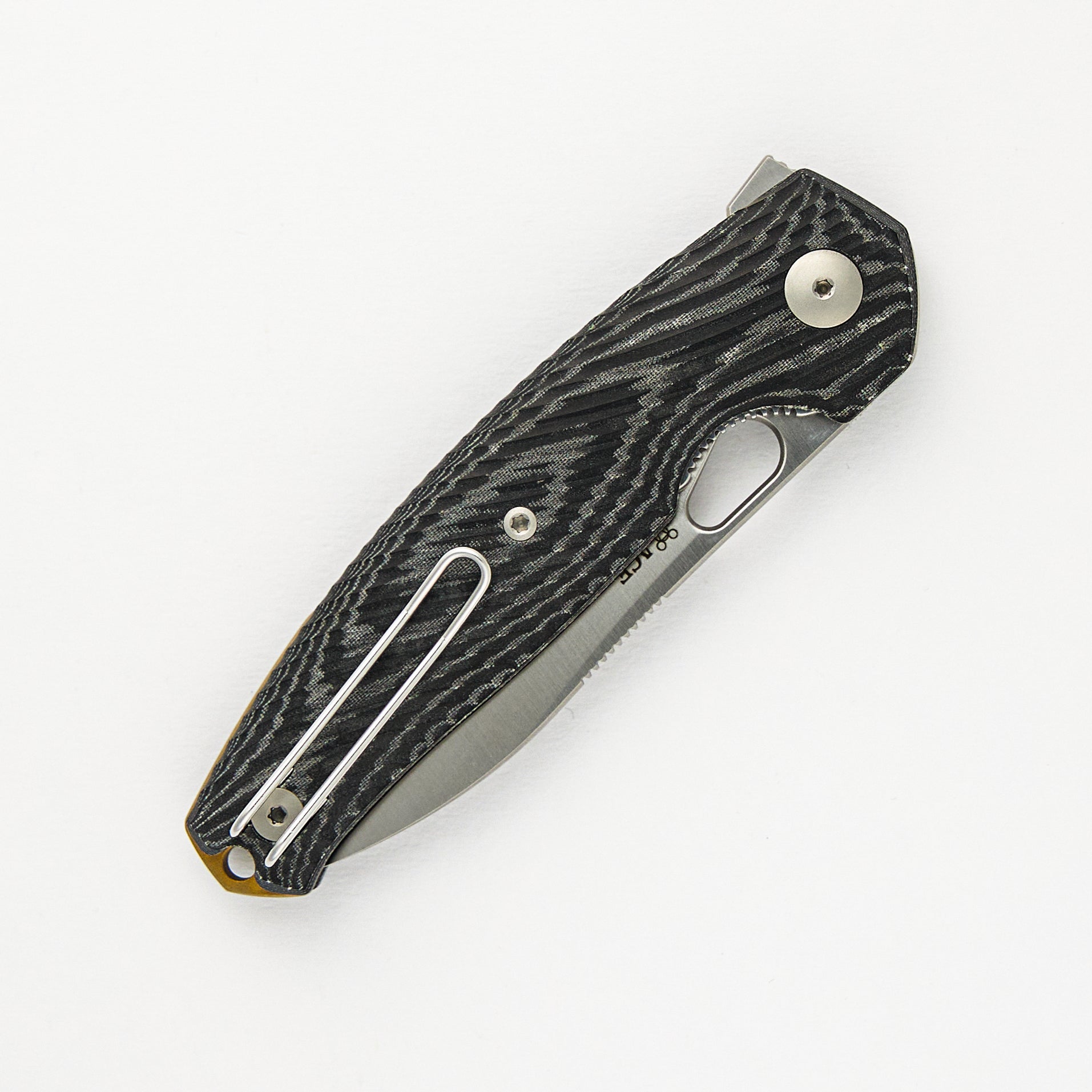 ACE JAGT - Black Canvas Micarta - Satin
