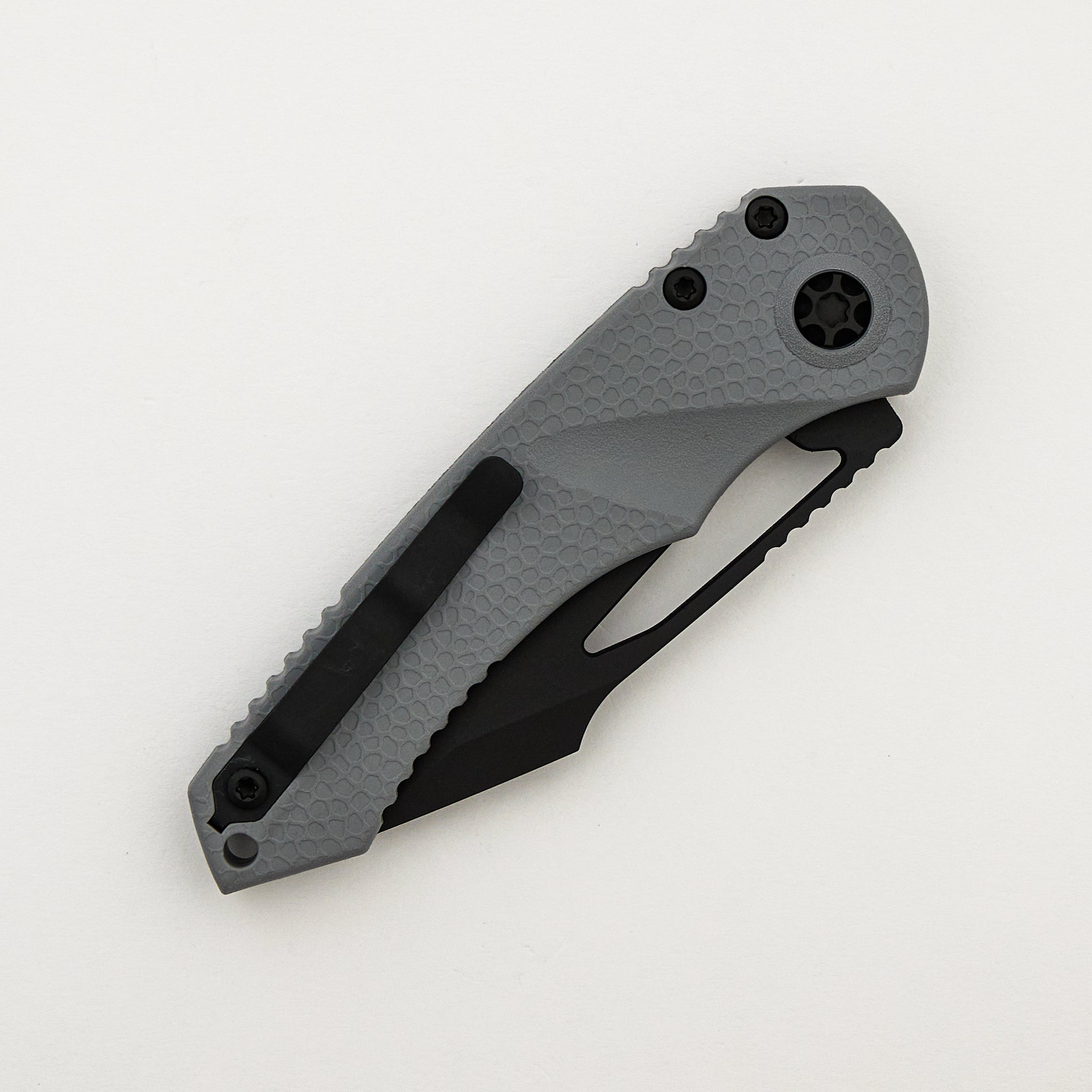 Mini Pariah Manual - Tanto Black - Grey Handle