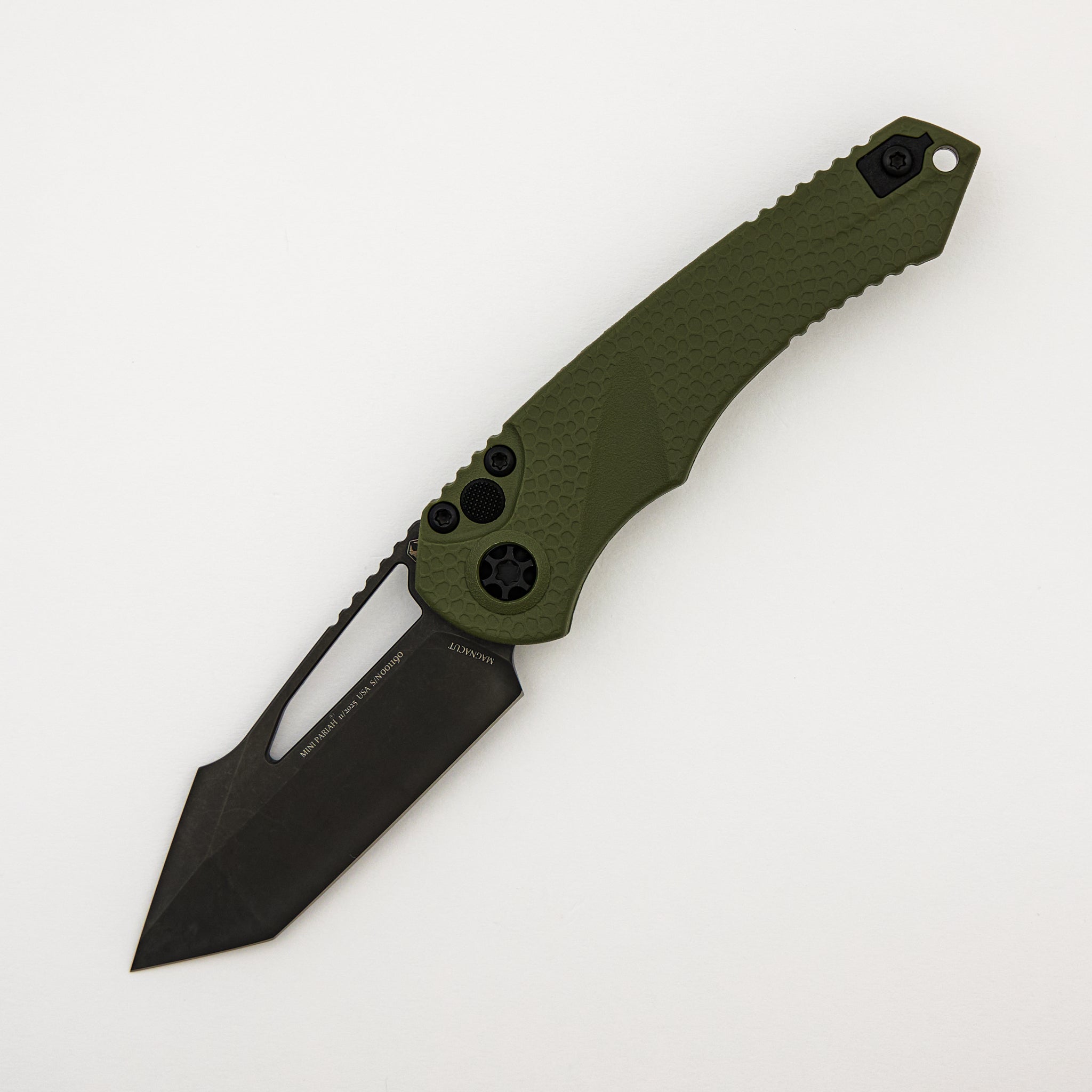 Mini Pariah Manual - Tanto DLC - OD Green Handle