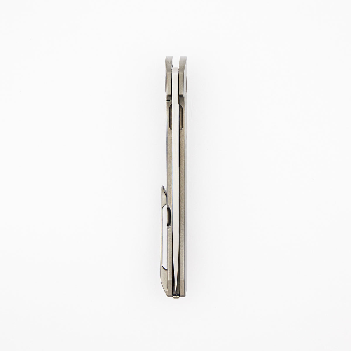 Model T Gen. 2 - Titanium Handle W/ Bolster Milling - RWL-34 Blade - Silver Accents