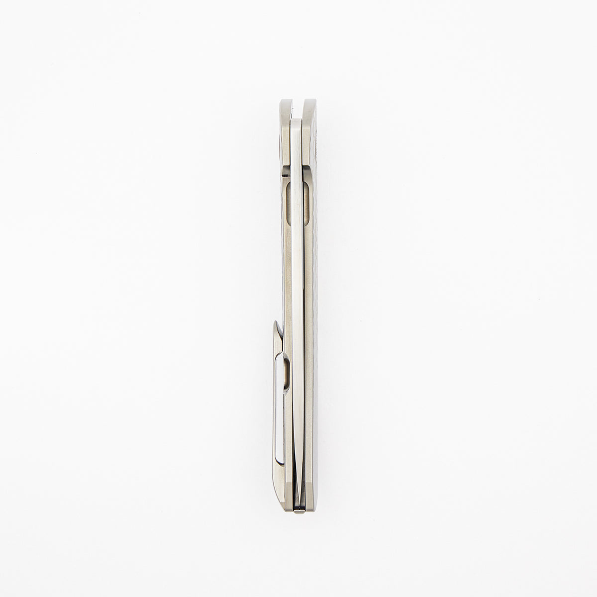 Model T Gen. 2 - Titanium Handle W/ Fade HoneyComb Milling - RWL-34 Blade - Silver Accents