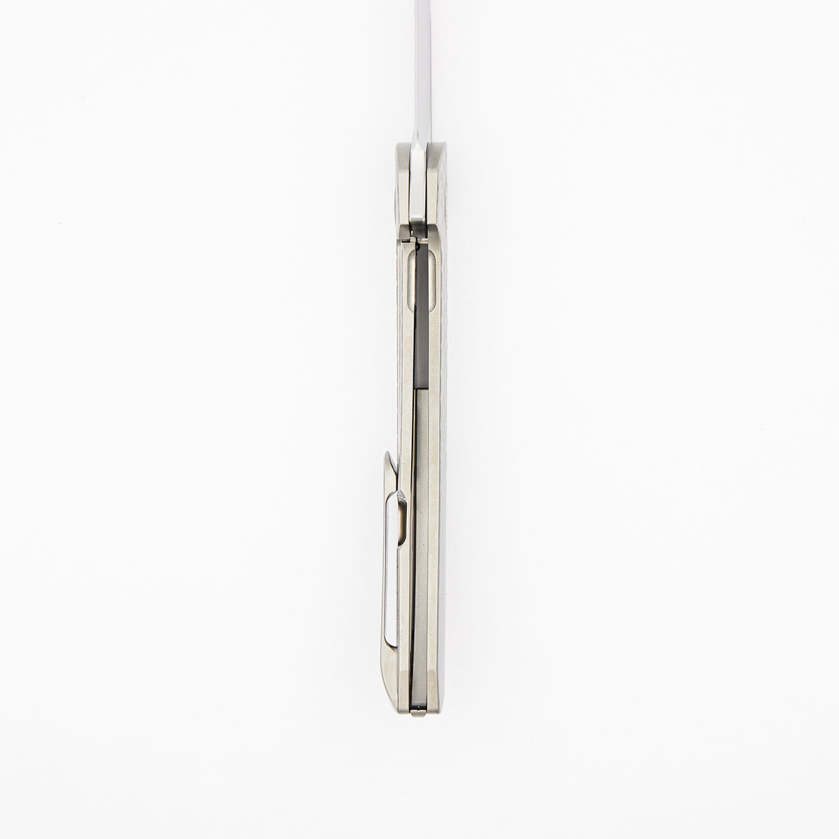 Model T Gen. 2 - Titanium Handle W/ Fade HoneyComb Milling - RWL-34 Blade - Silver Accents