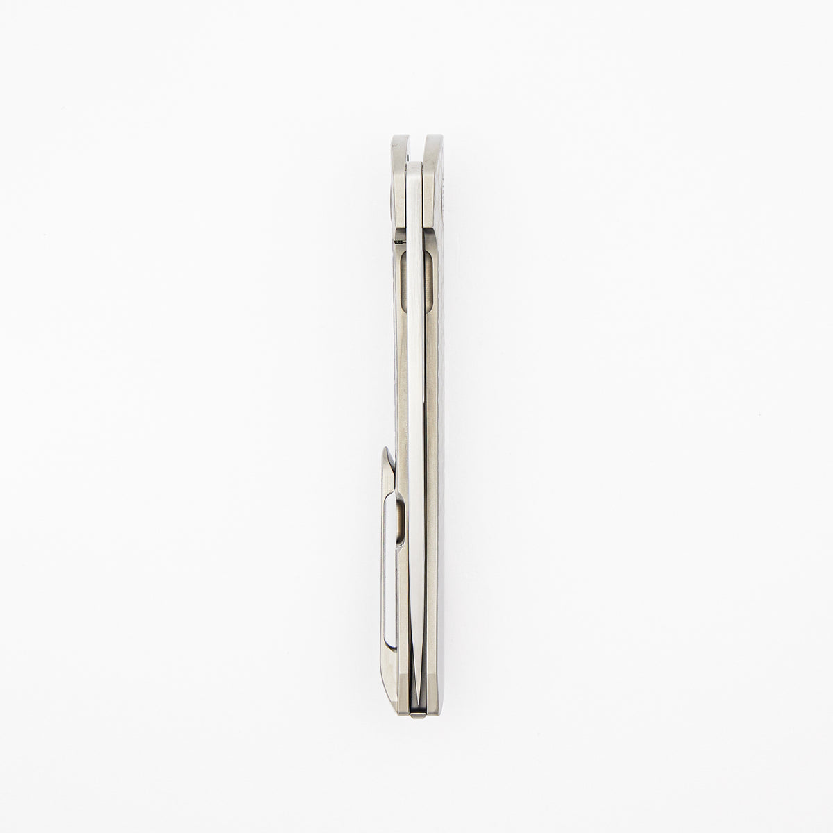 Model T Gen. 2 - Titanium Handle W/ Fade HoneyComb Milling - RWL-34 Blade - Silver Accents