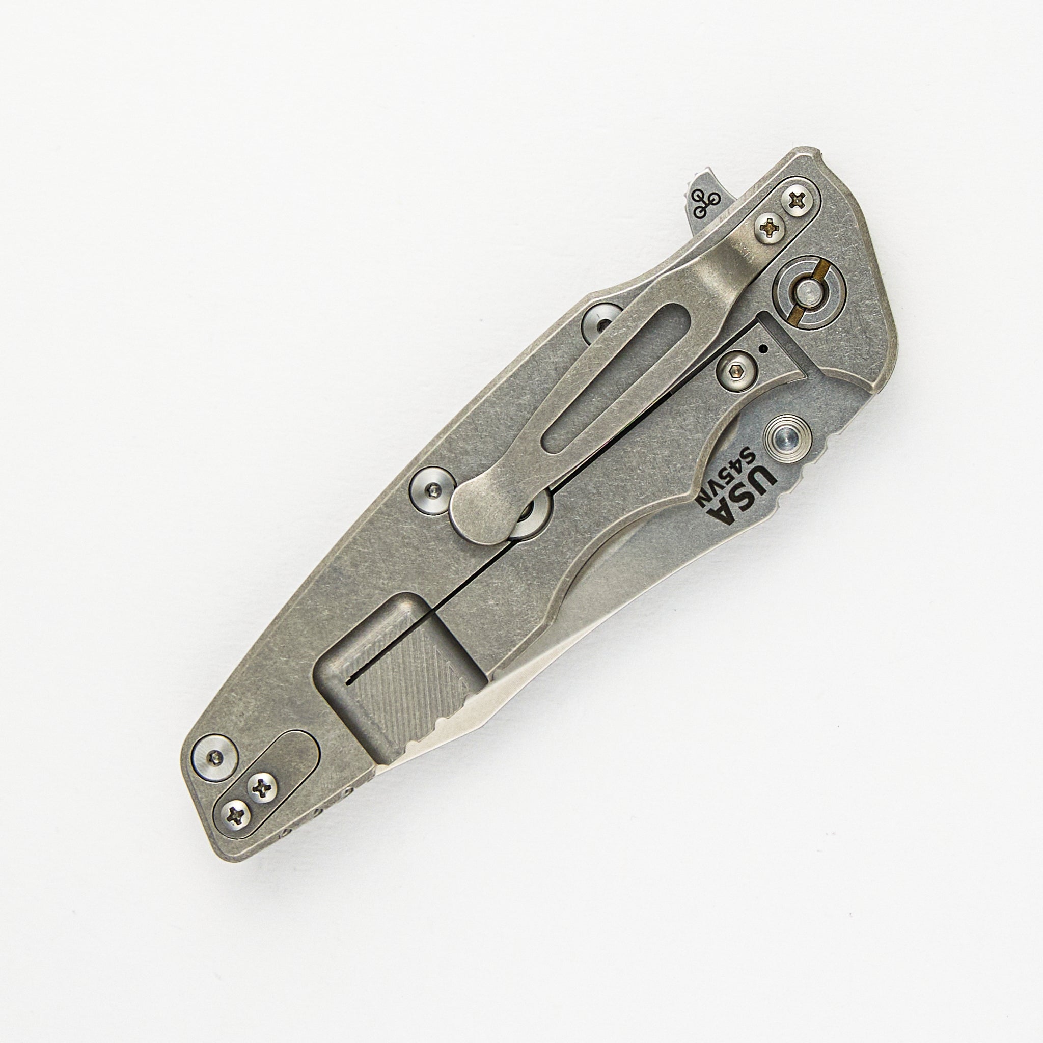 Eklipse 3.5" - S45VN Spearpoint - Tri-Way - Stonewash - OD Green G10