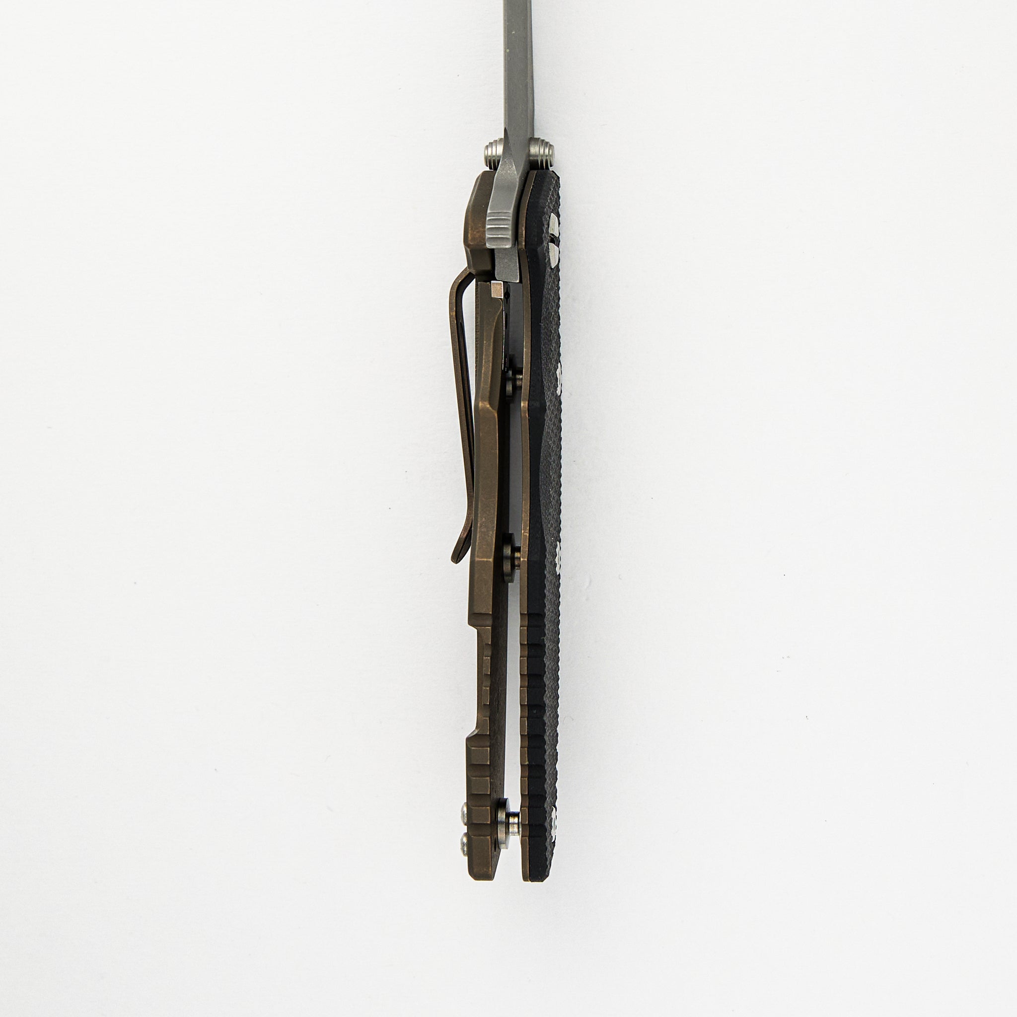 Eklipse 3.5" - S45VN Spearpoint - Tri-Way - Battle Bronze - Black G10