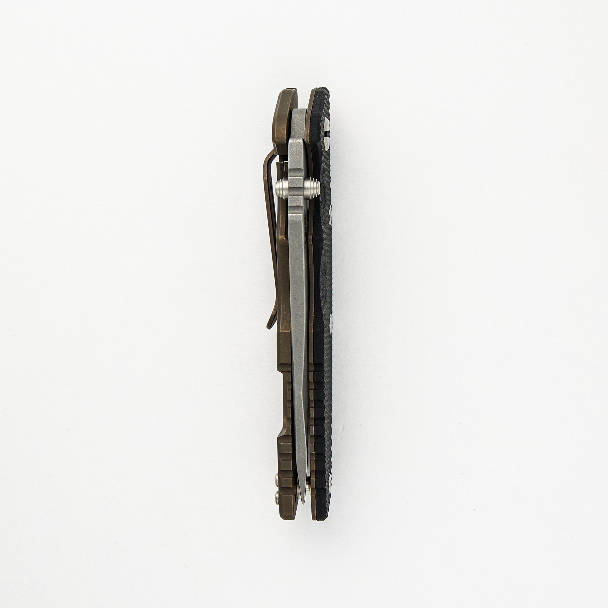 Eklipse 3.5" - S45VN Spearpoint - Tri-Way - Battle Bronze - Black G10