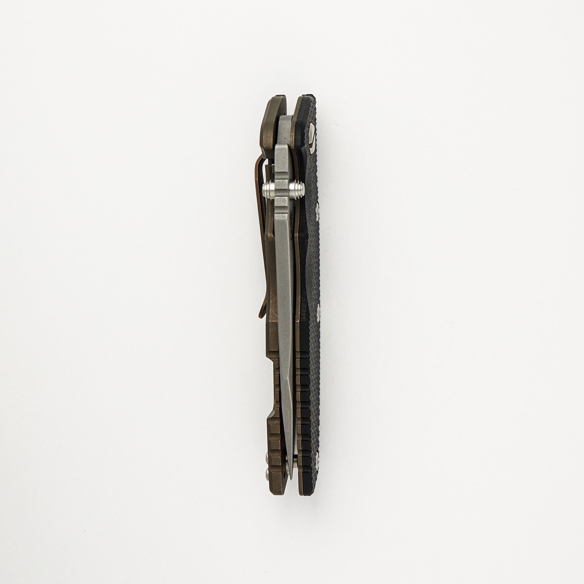 Eklipse 3.5" - Slicer S45VN Blade - Hollow Grind - Tri-Way - Battle Bronze - Black G10