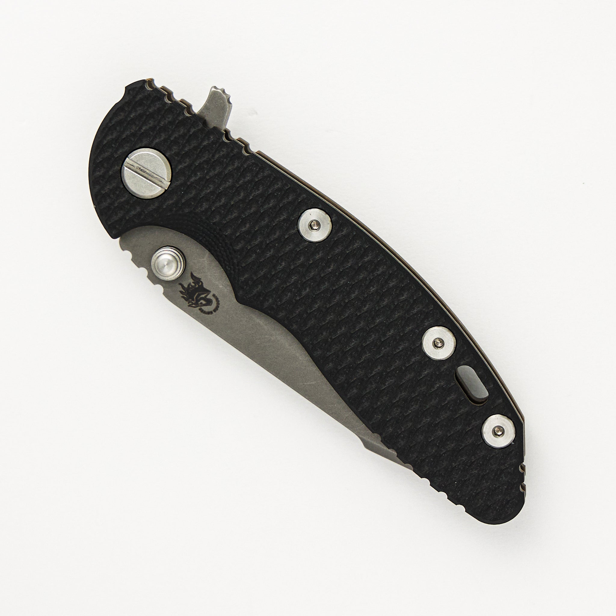 XM-18 3.0" - S45VN Harpoon Tanto - Tri-Way - Battle Bronze - Black G10