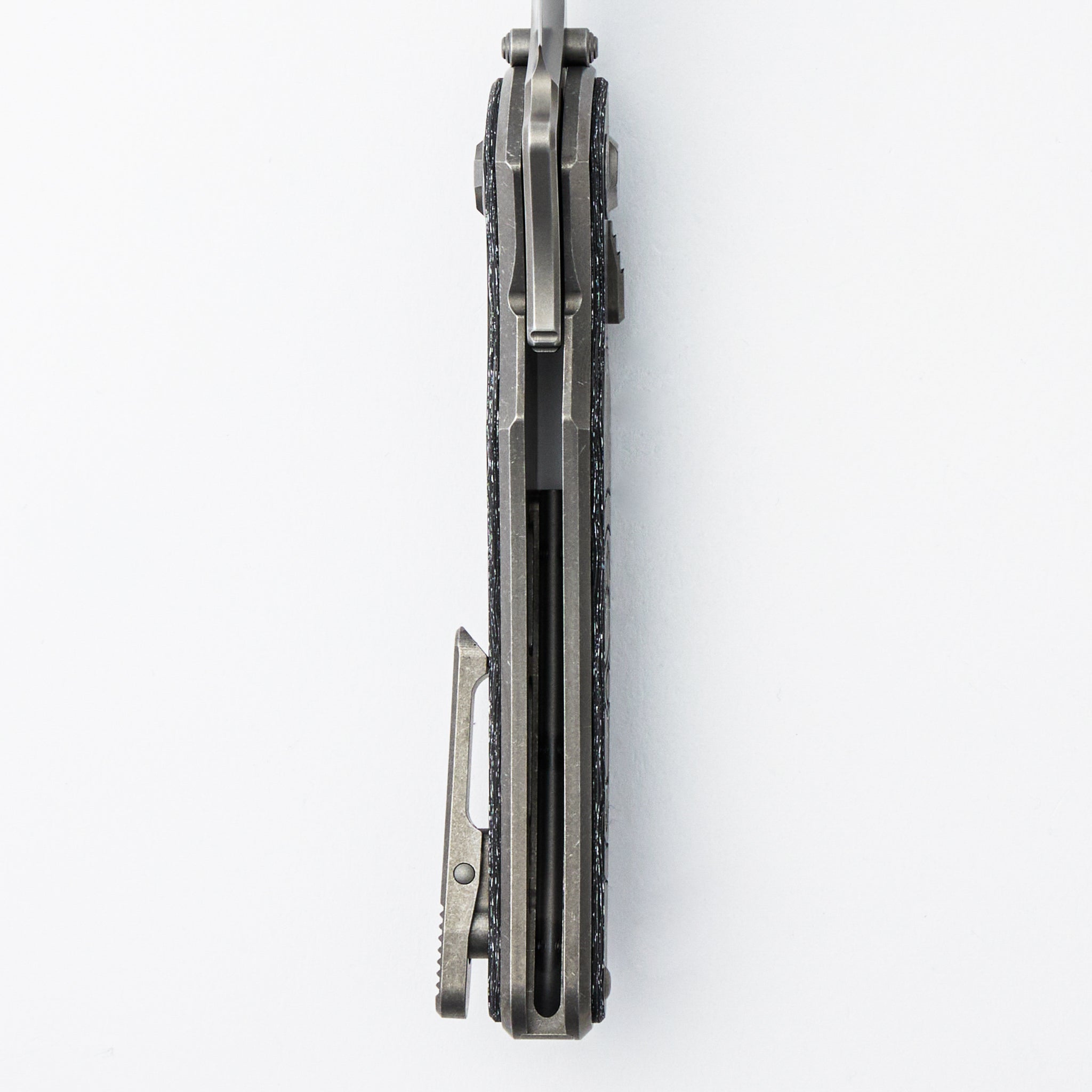 Talon - Brightwashed Titanium/White TechnoCarbo Handle - M390 Blade