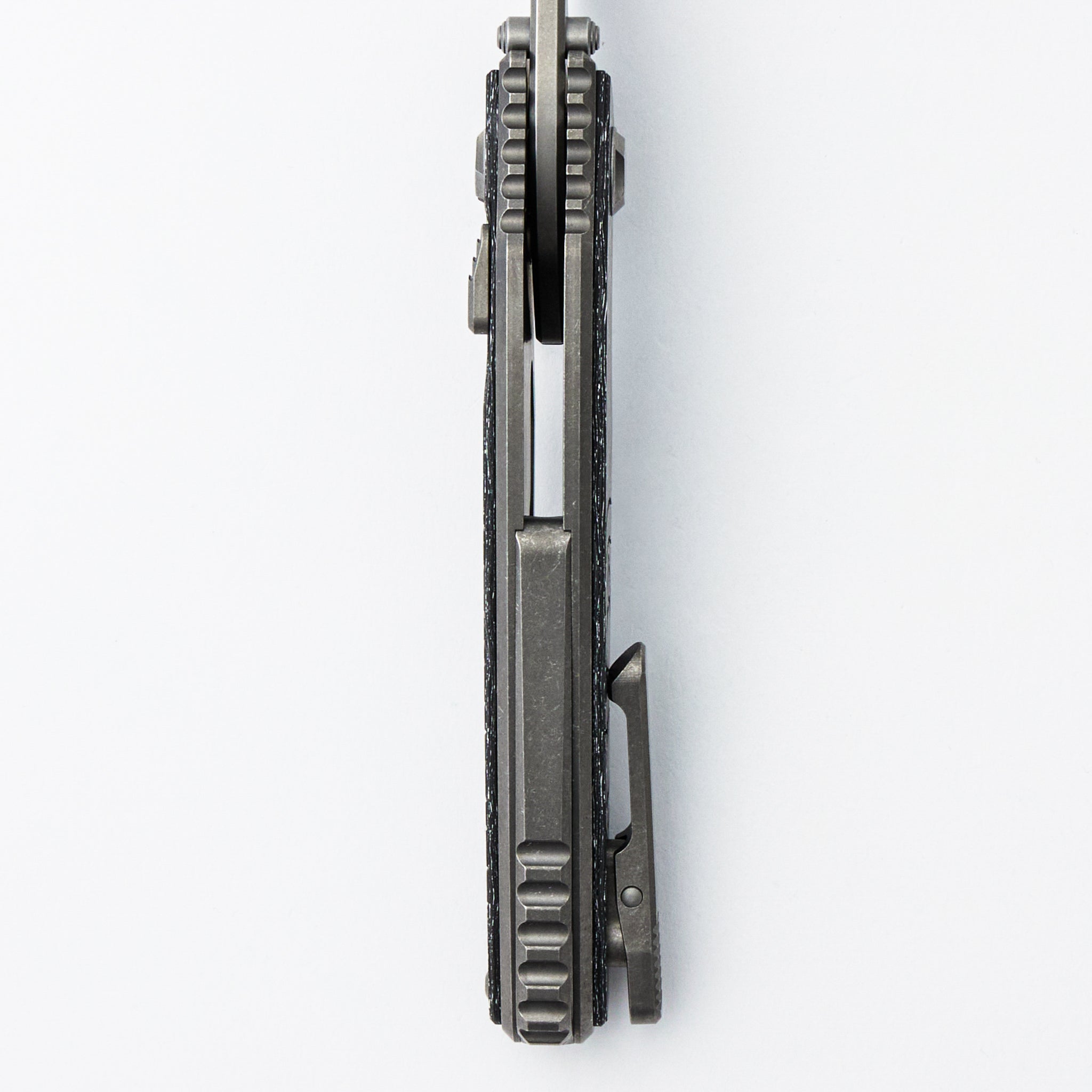 Talon - Brightwashed Titanium/White TechnoCarbo Handle - M390 Blade
