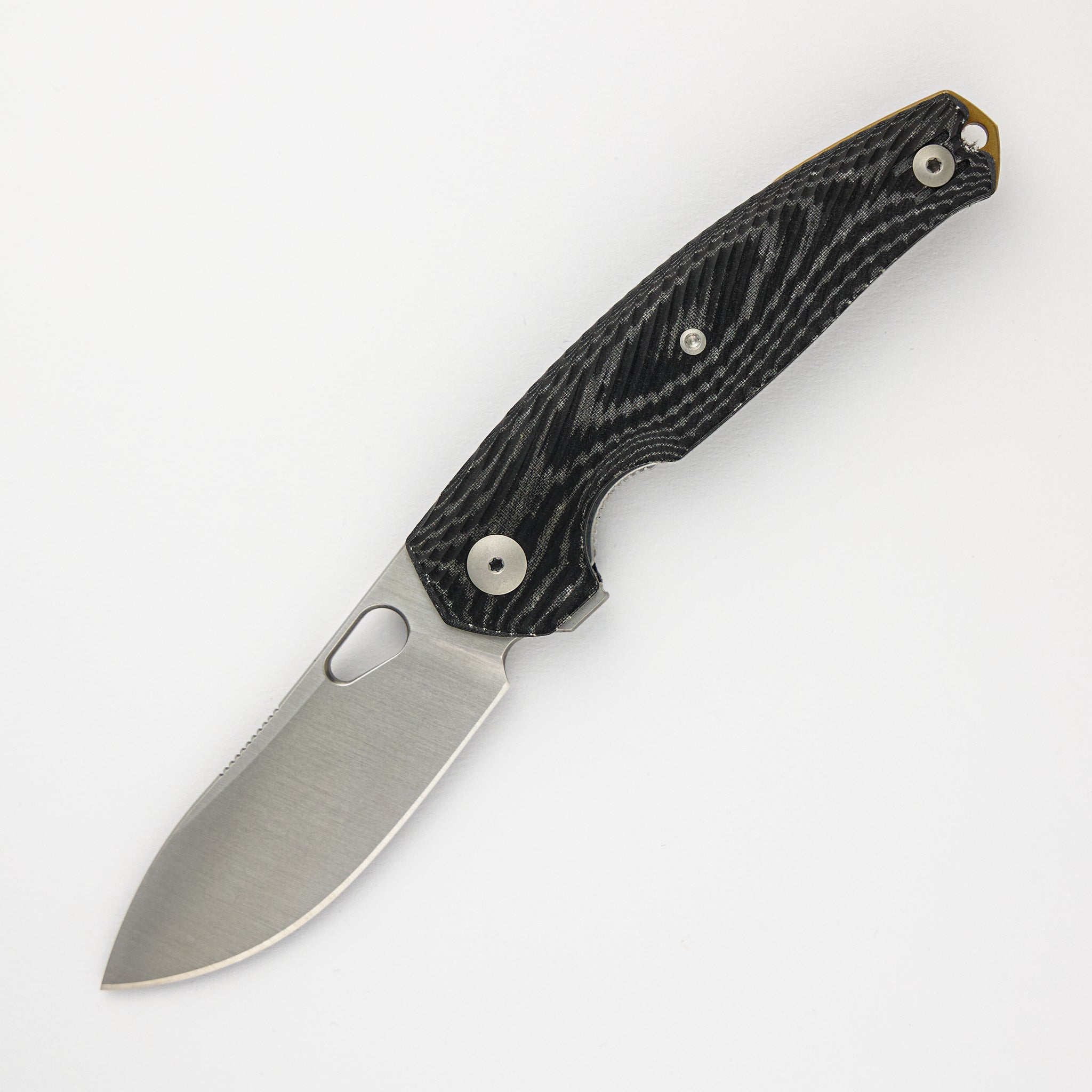 ACE JAGT - Black Canvas Micarta - Satin