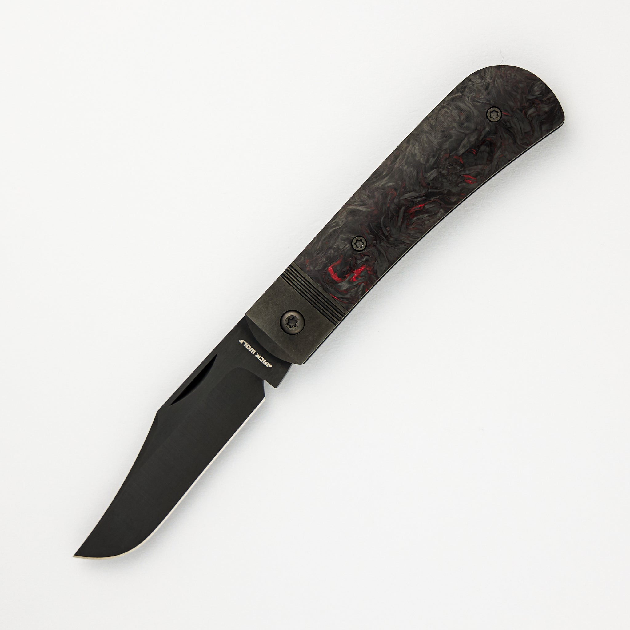 Benny's Clip - Fat Carbon Dark Matter Red Handle - S90V Blade