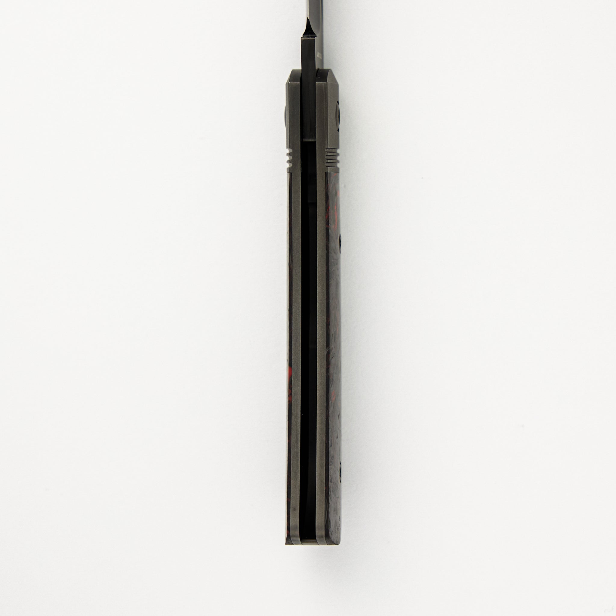 Benny's Clip - Fat Carbon Dark Matter Red Handle - S90V Blade