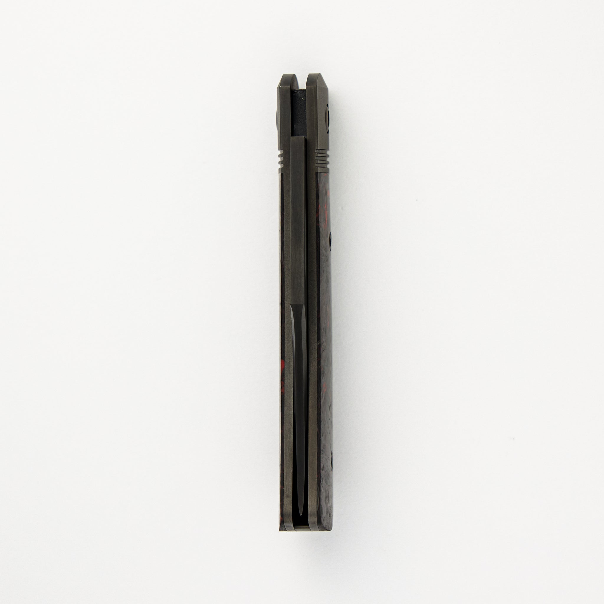 Benny's Clip - Fat Carbon Dark Matter Red Handle - S90V Blade