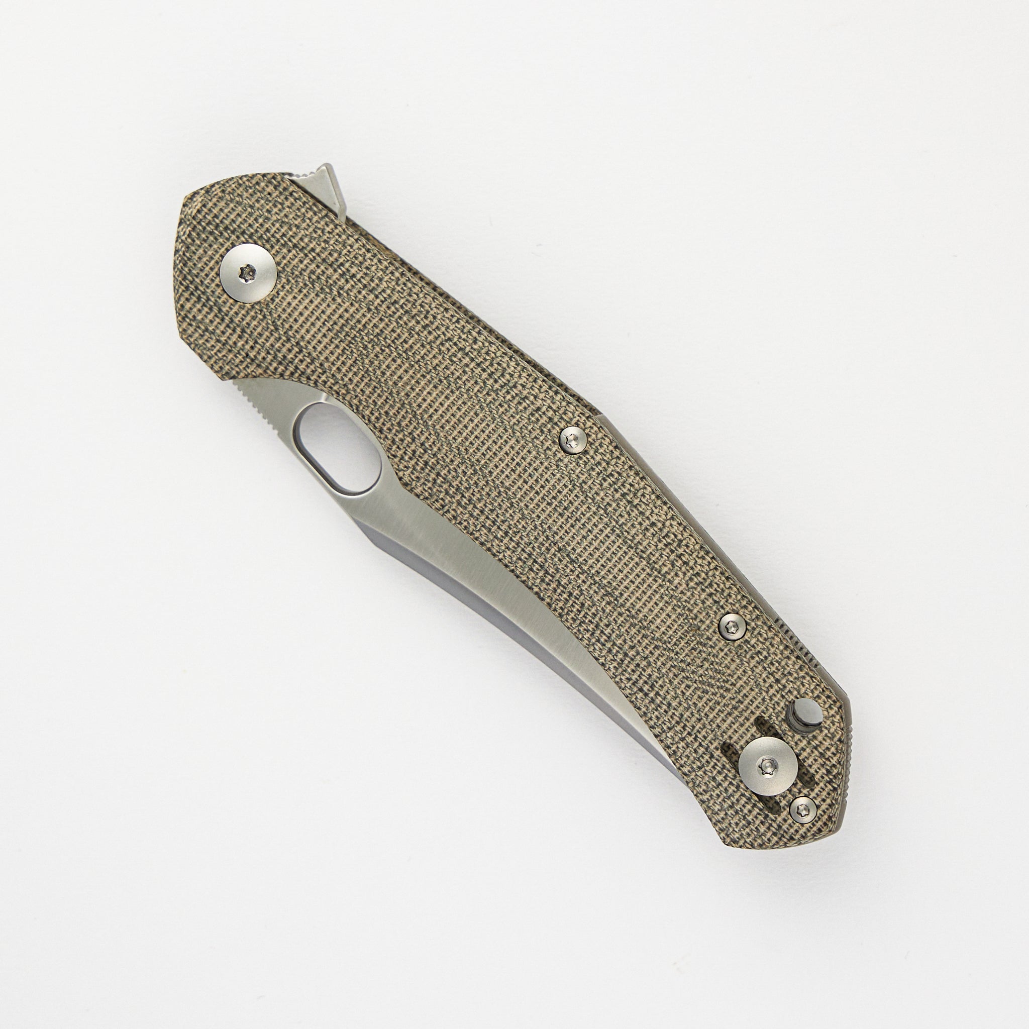 ACE Jutland - Green Canvas Micarta - Satin