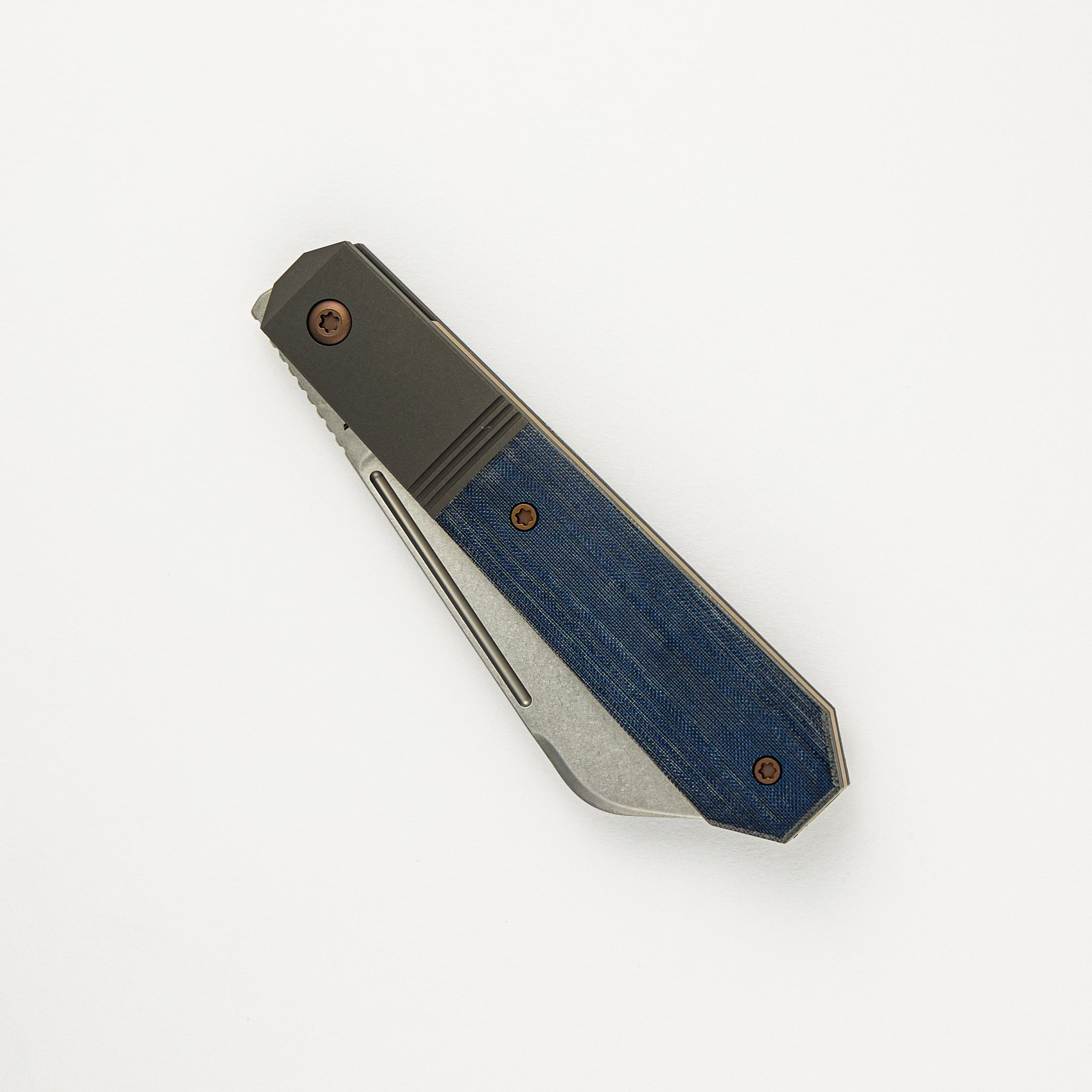 After Hours Jack - Blue Linen Micarta