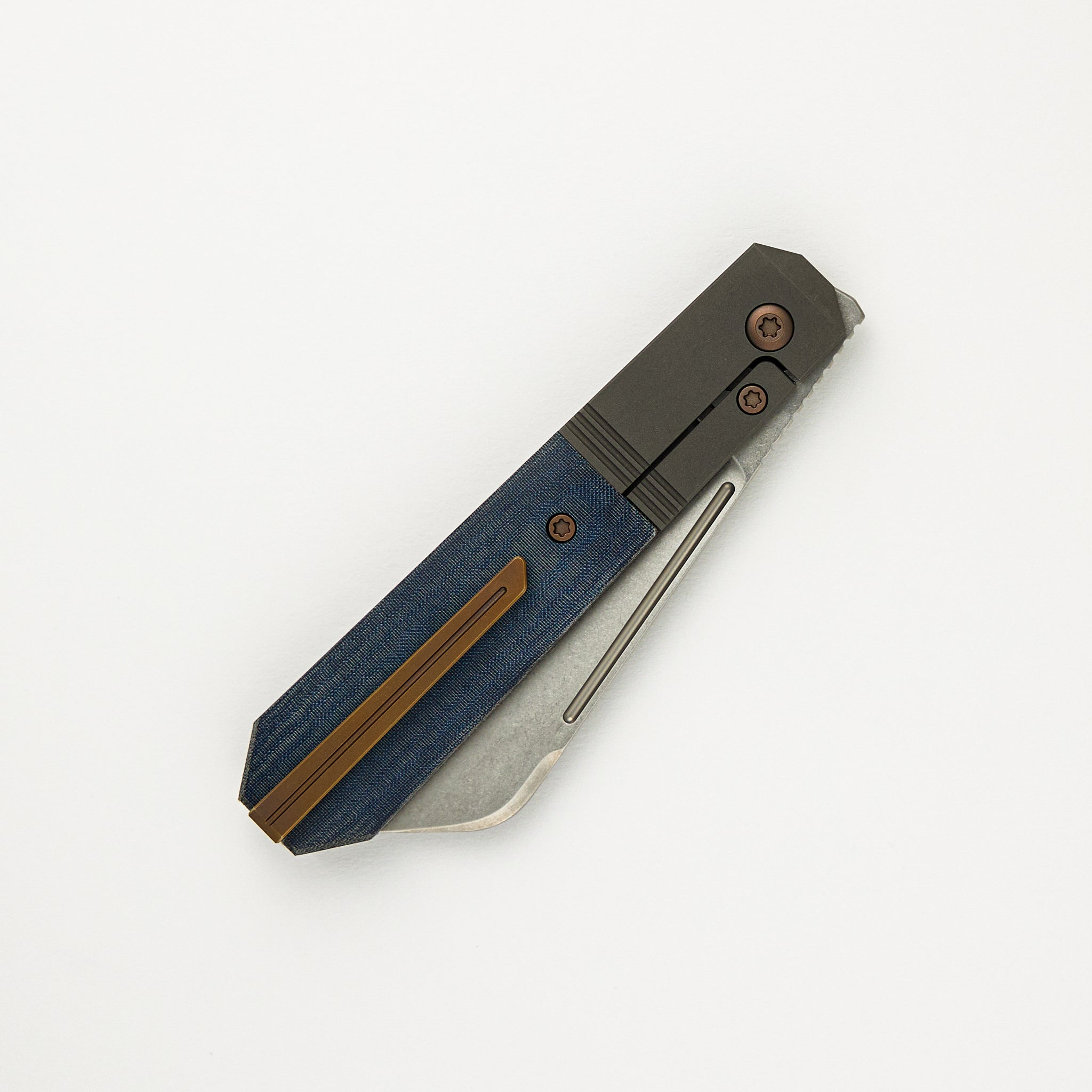 After Hours Jack - Blue Linen Micarta