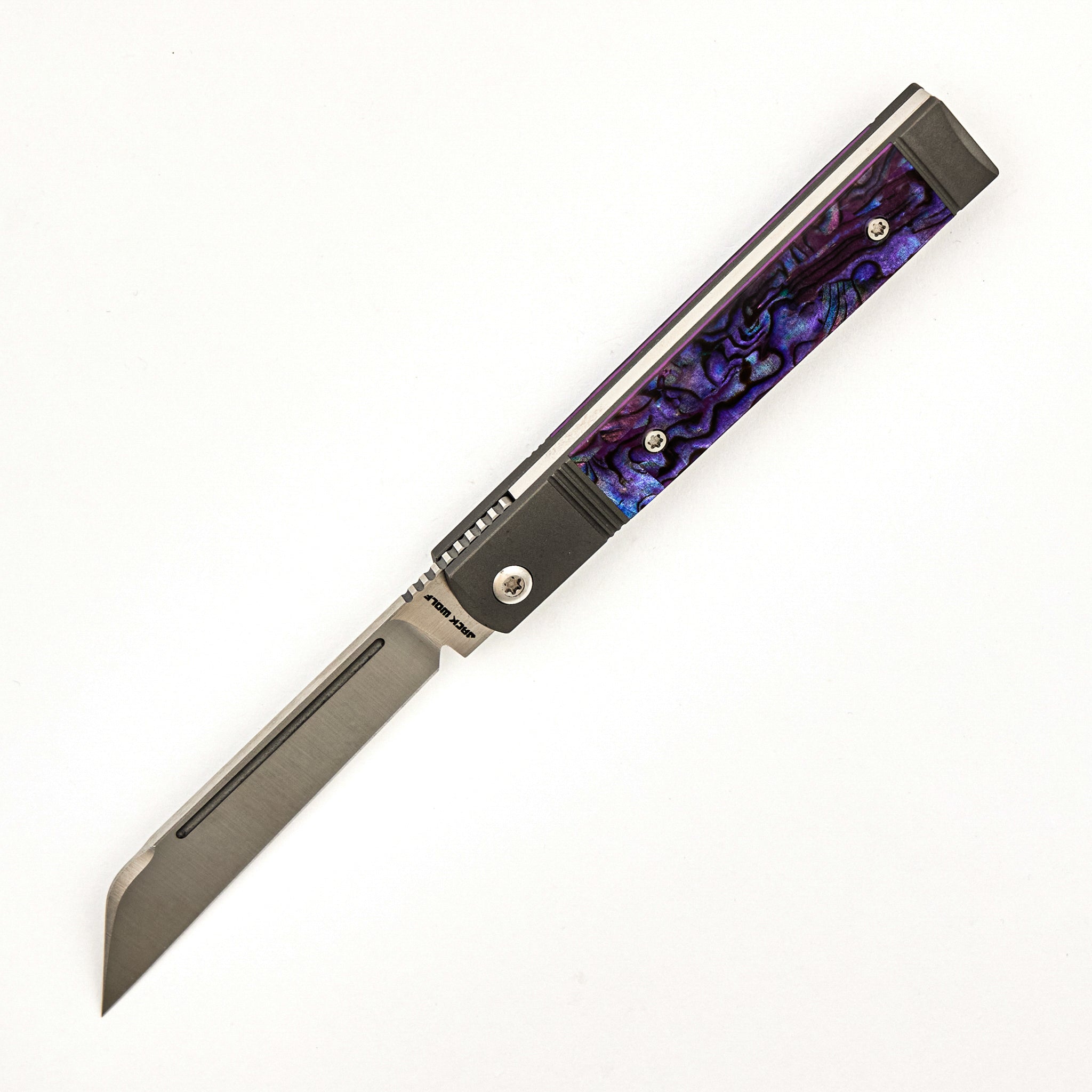 Feelbetter Jack - Purple Abalone - Belt Satin S90V Blade