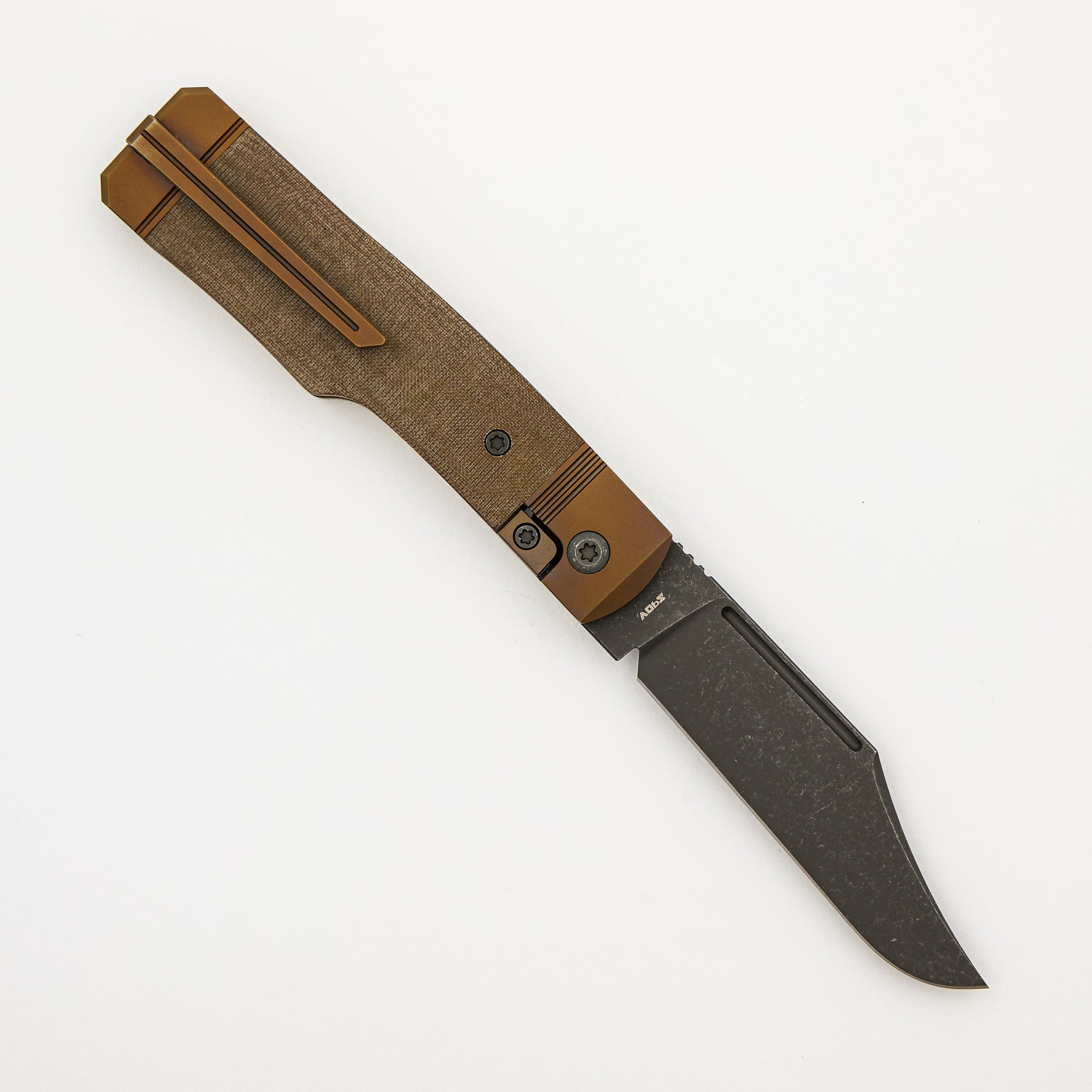 Gunslinger Jack - Green Linen Micarta - S90V Blade