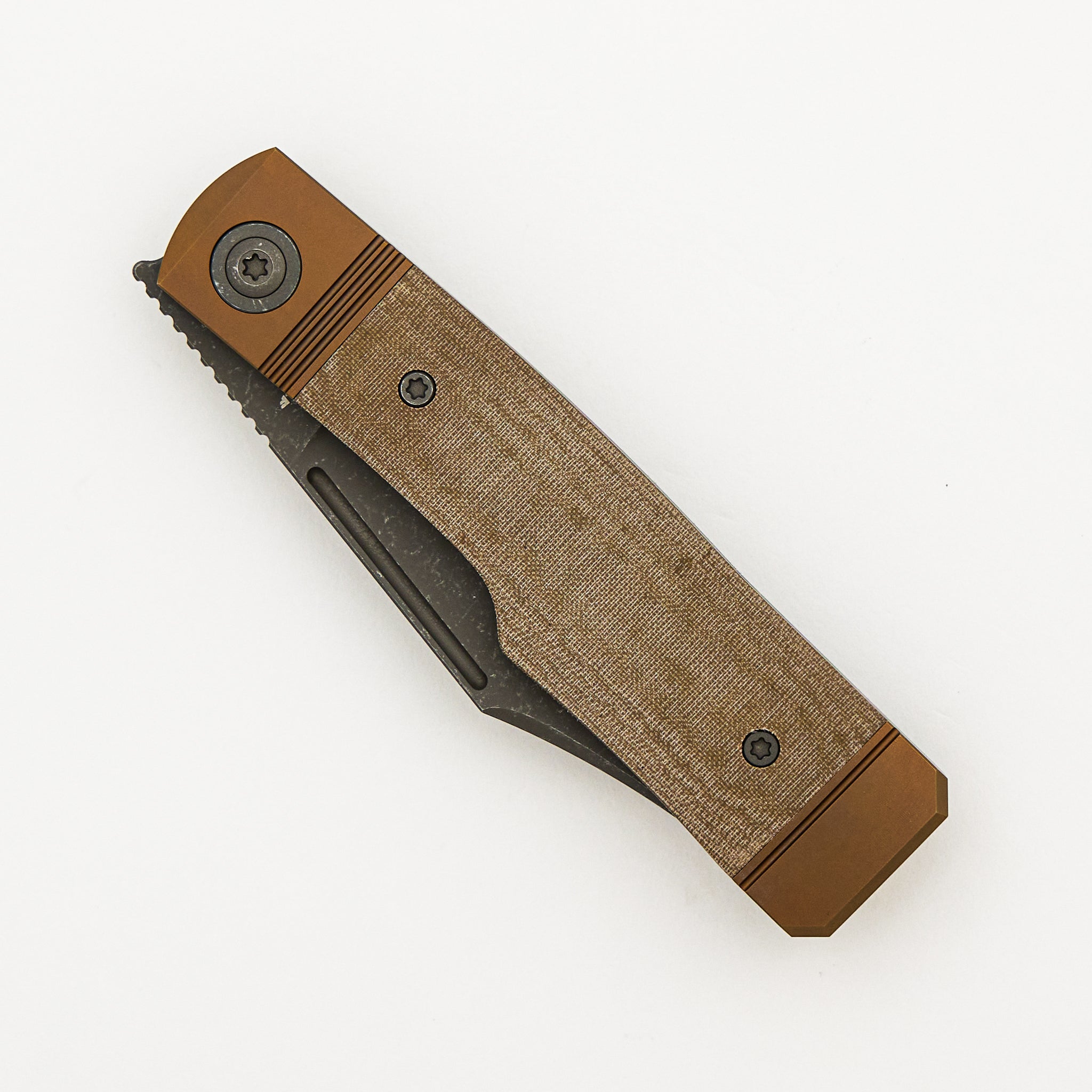 Gunslinger Jack - Green Linen Micarta - S90V Blade