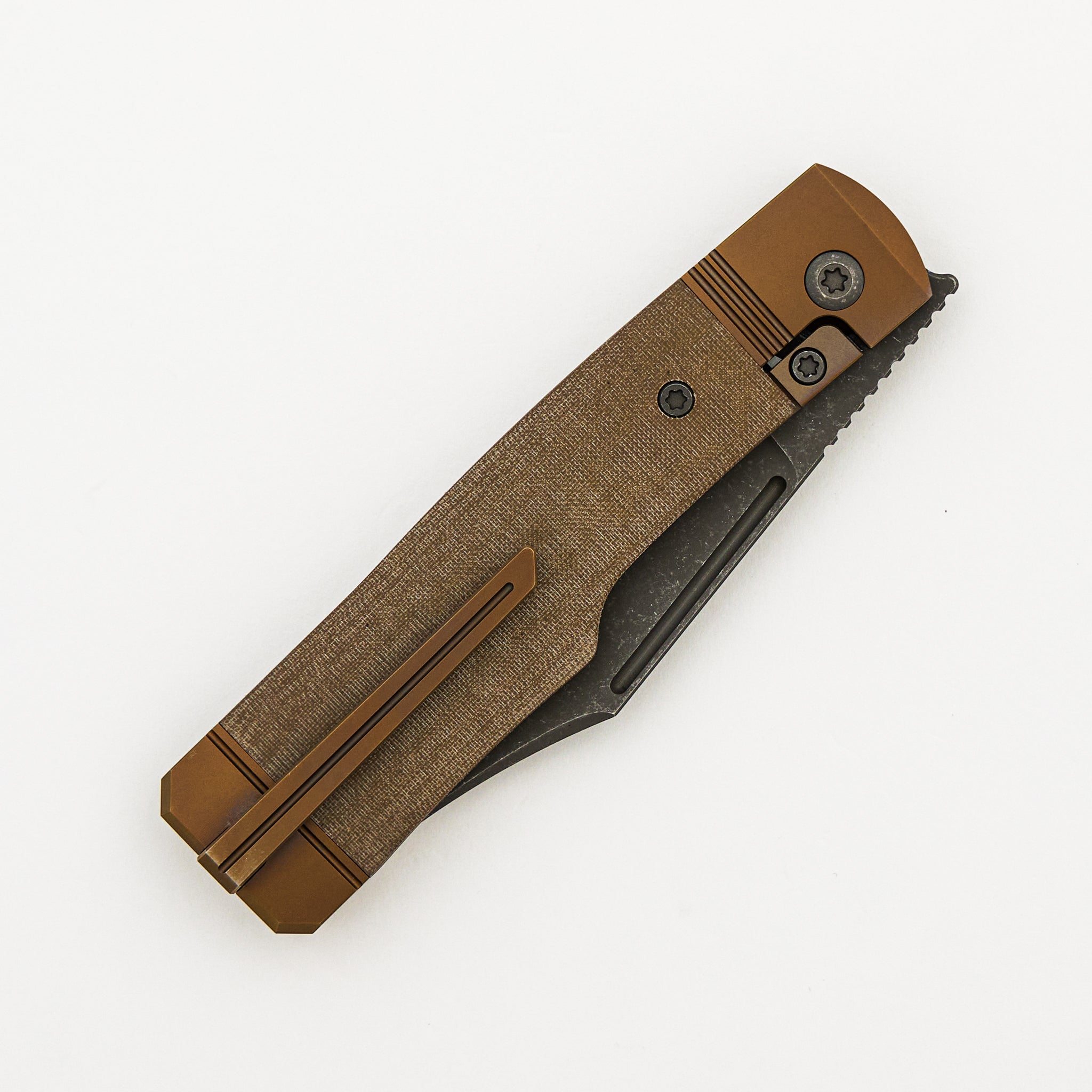 Gunslinger Jack - Green Linen Micarta - S90V Blade
